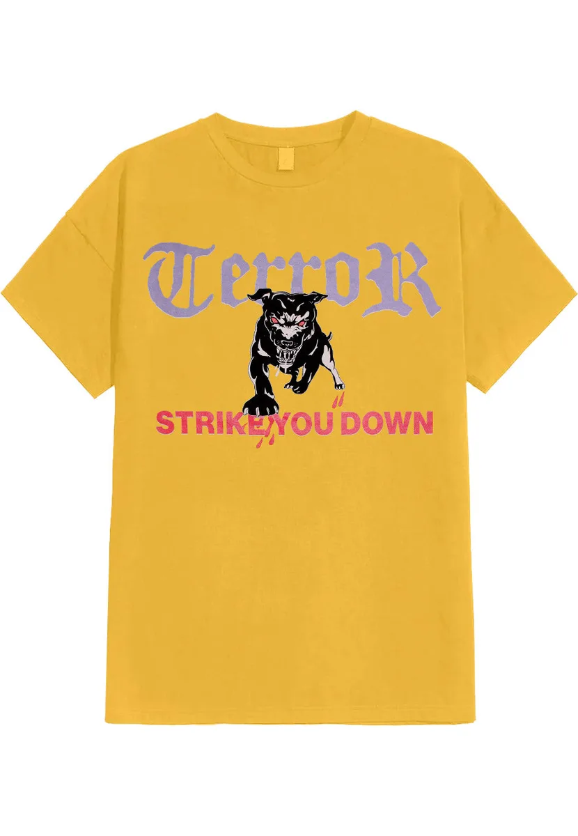 Terror Strike Your Down Yellow T-Shirt