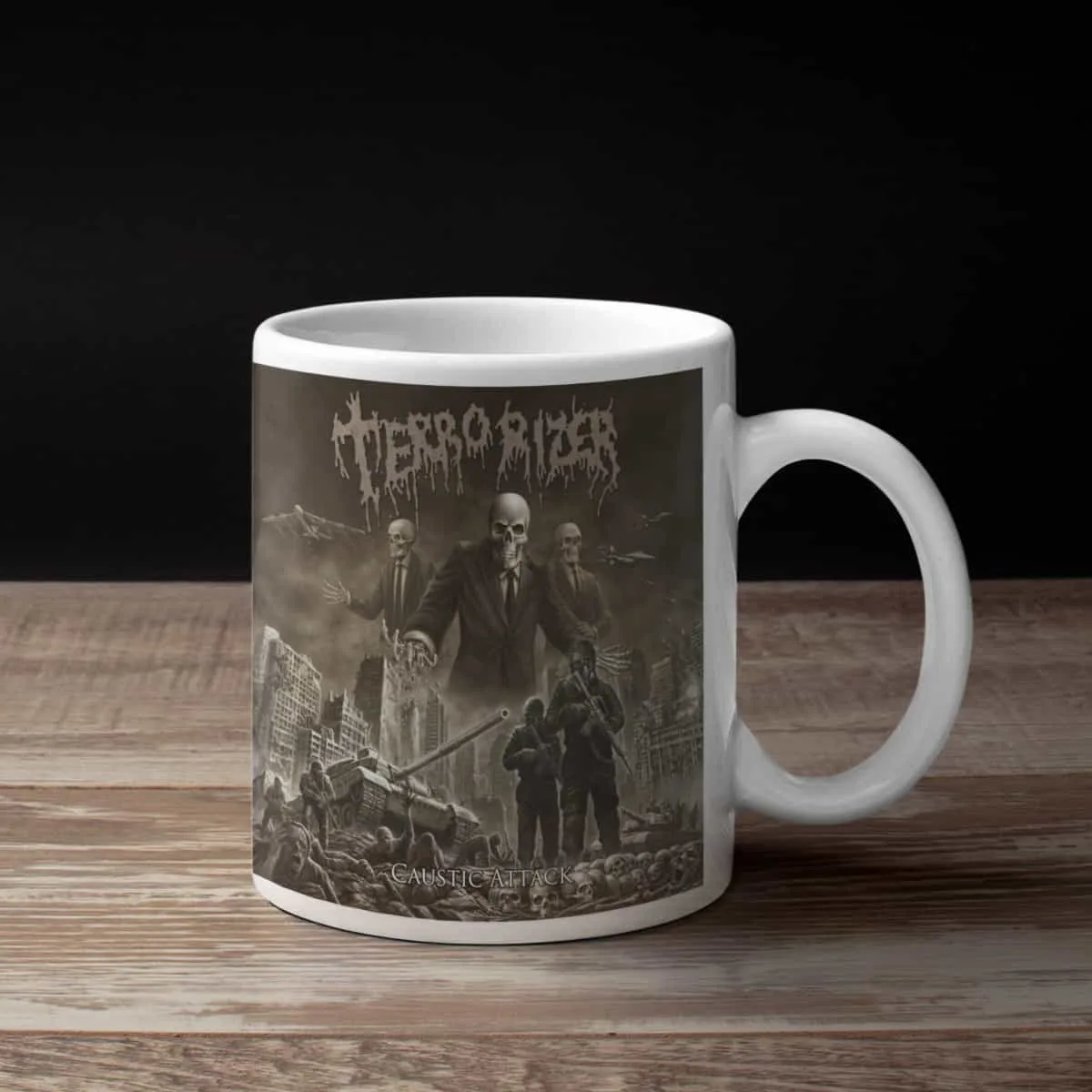 Terrorizer Coffee Mug, Terrorizer Caustic Attack Mug