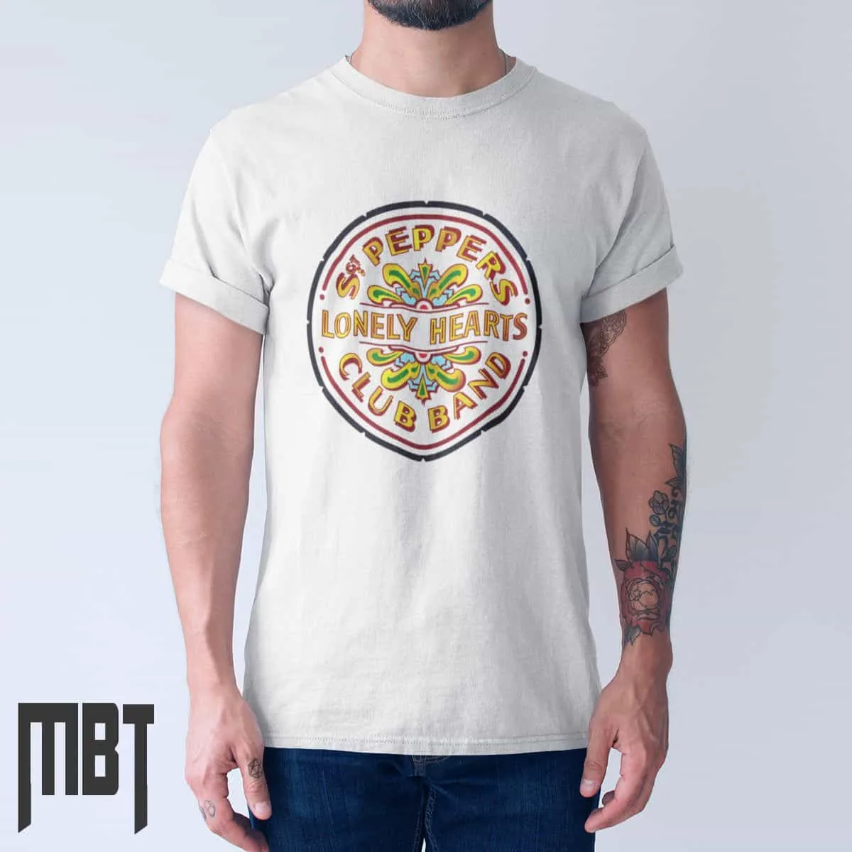 The Beatles T-Shirt, The Beatles Lonely Hearts Cover T-Shirt, Rock Merch