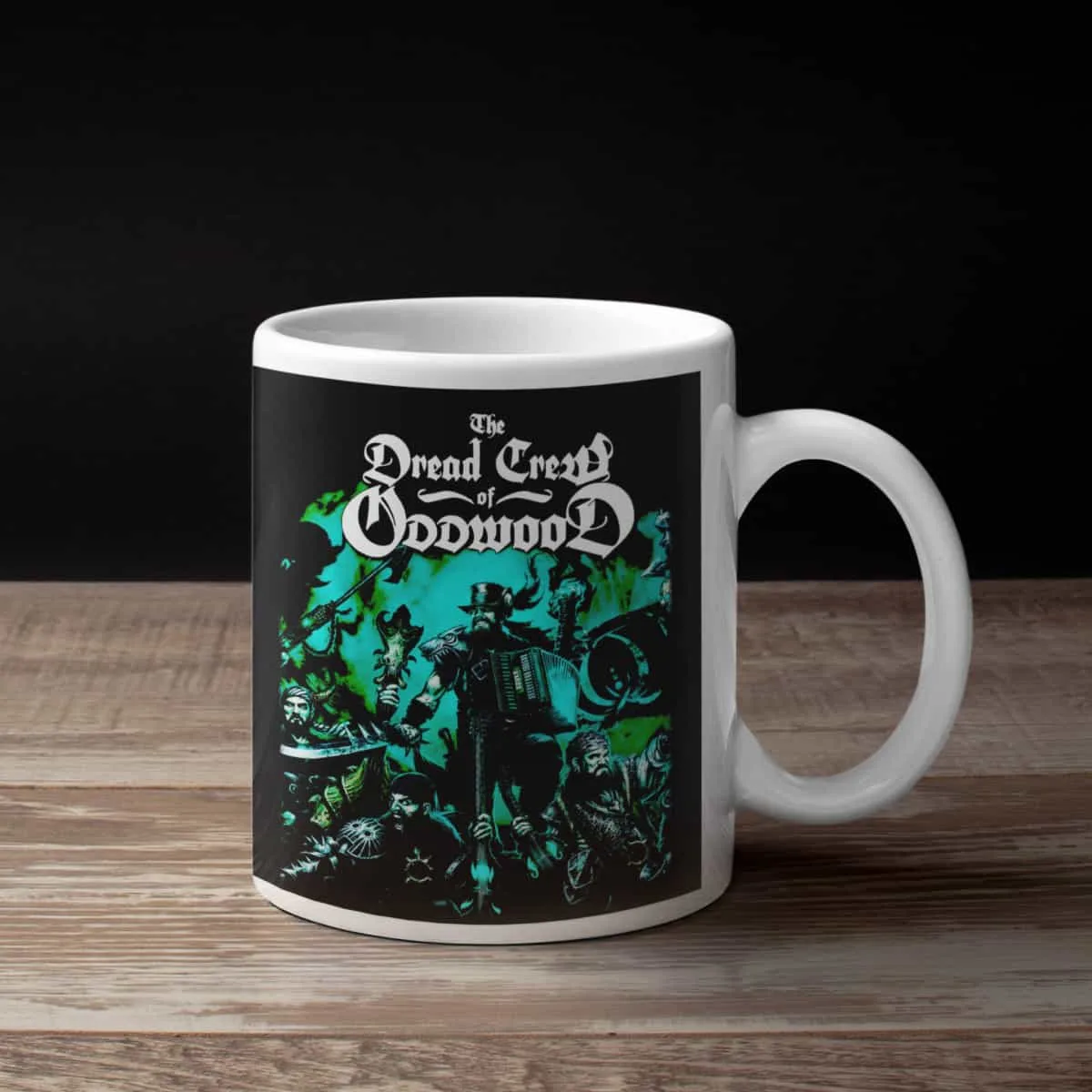 The Dread Crew of Oddwood Coffee Mug, The Dread Crew of Oddwood Lawful Evil Coffee Mug