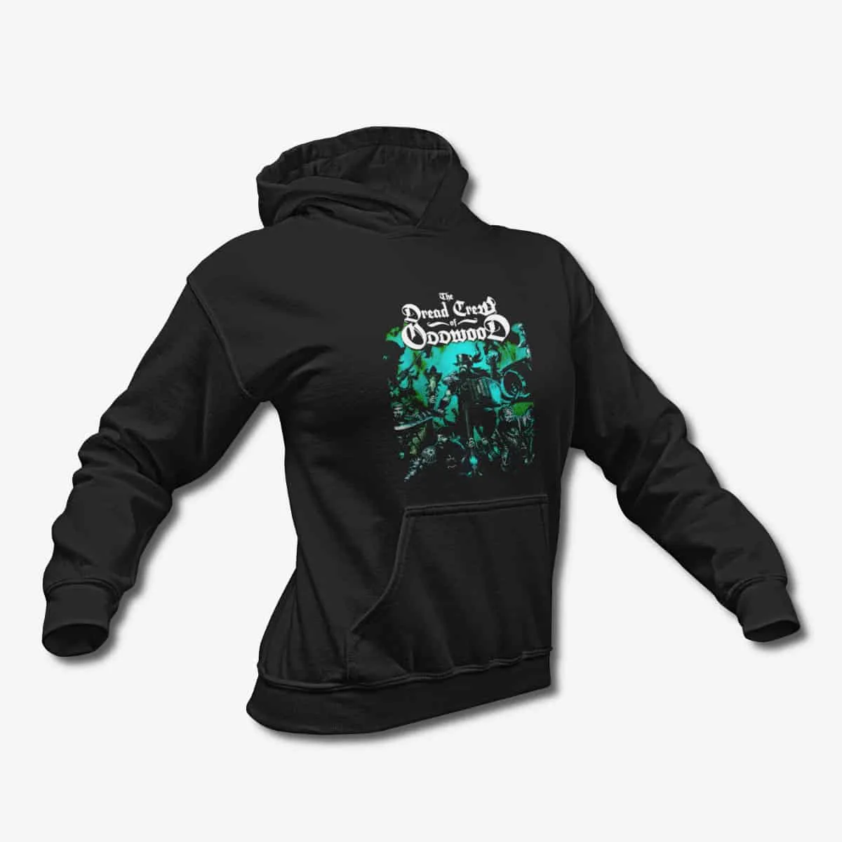 The Dread Crew of Oddwood Hoodie, The Dread Crew of Oddwood Lawful Evil Black Hoodie, Folk Metal Merchandise