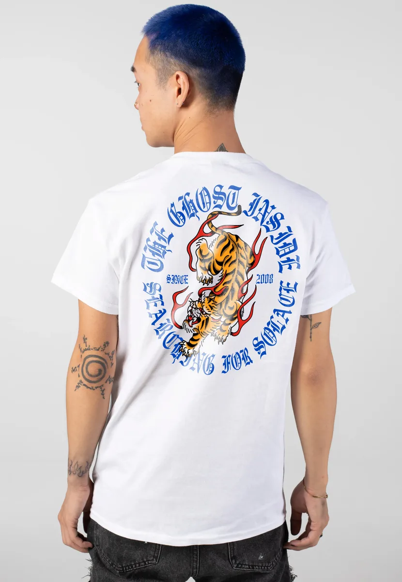 The Ghost Inside Tiger White T-Shirt