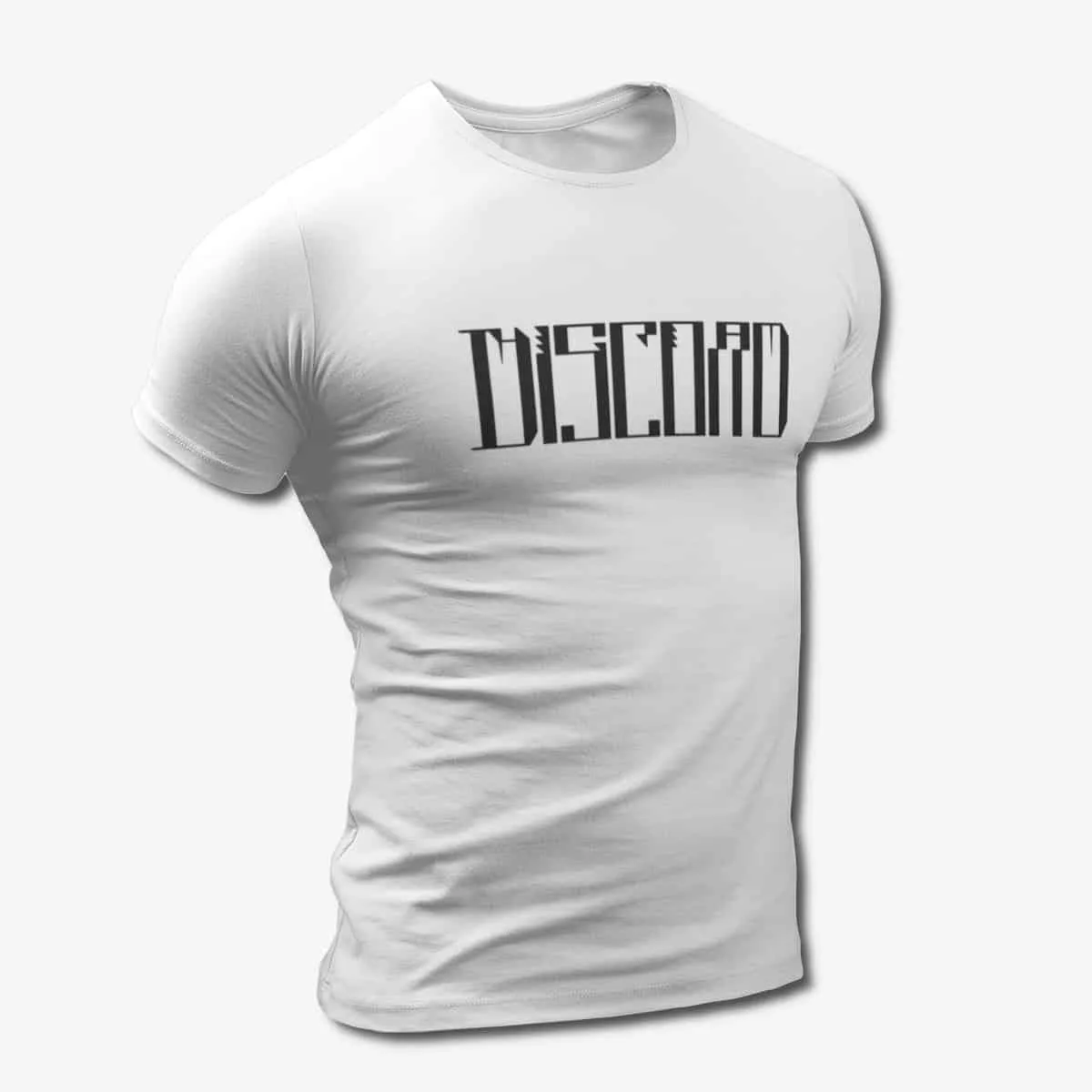 The Great Discord T-Shirt, Discord Logo White T-Shirt, Progressive Metal Merchandise