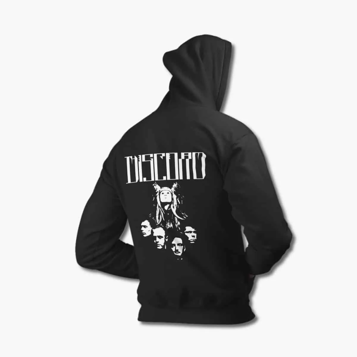 The Great Discord Zip Up Hoodie, Discord Members Black Zip Hoodie, Progressive Metal Merchandise
