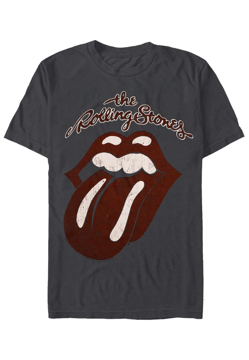 The Rolling Stones Vintage Tongue Grey T-Shirt