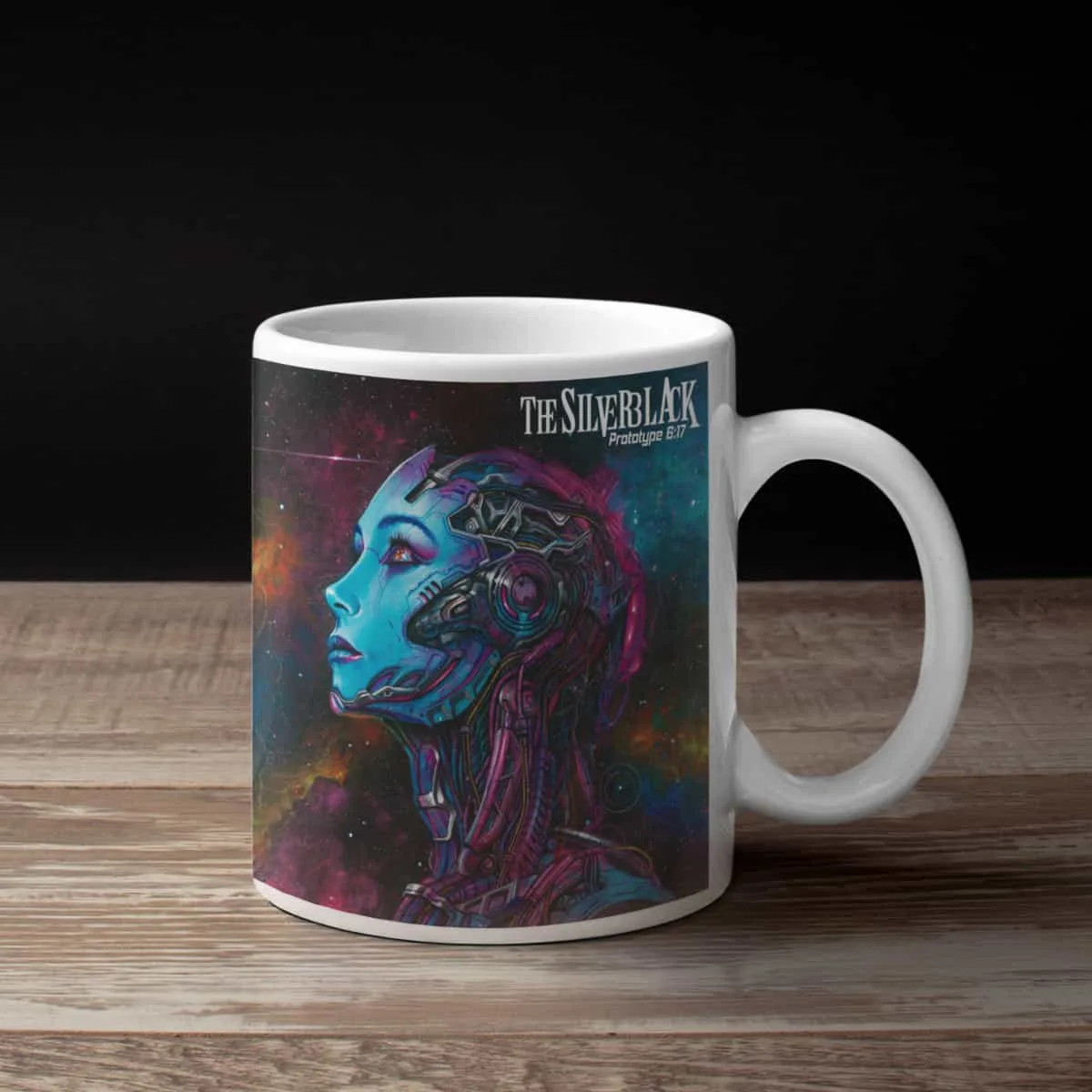 The Silverblack Coffee Mug, The Silverblack Prototype 6-17 Coffee Mug