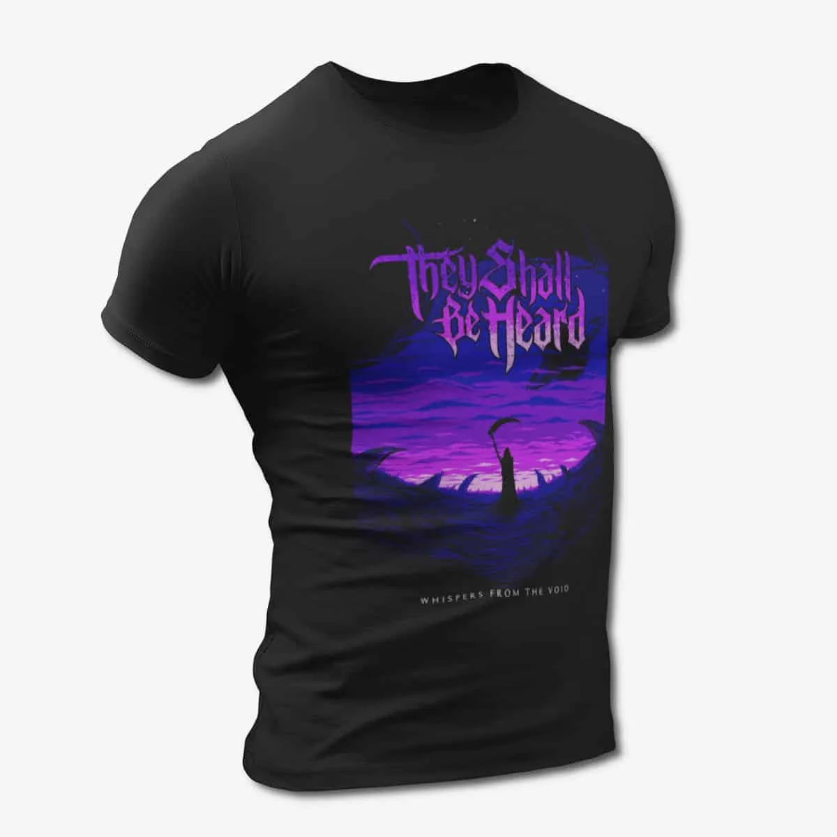 They Shall Be Heard T-Shirt, They Shall Be Heard Whispers from the Void Black T-Shirt, Metalcore Merchandise