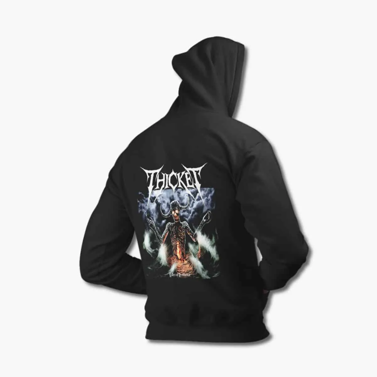 Thicket Hoodie, Thicket Tides of Pestilence Black Hoodie, Thrash Metal Merchandise