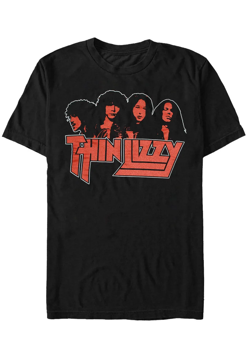 Thin Lizzy Band Photo Logo T-Shirt