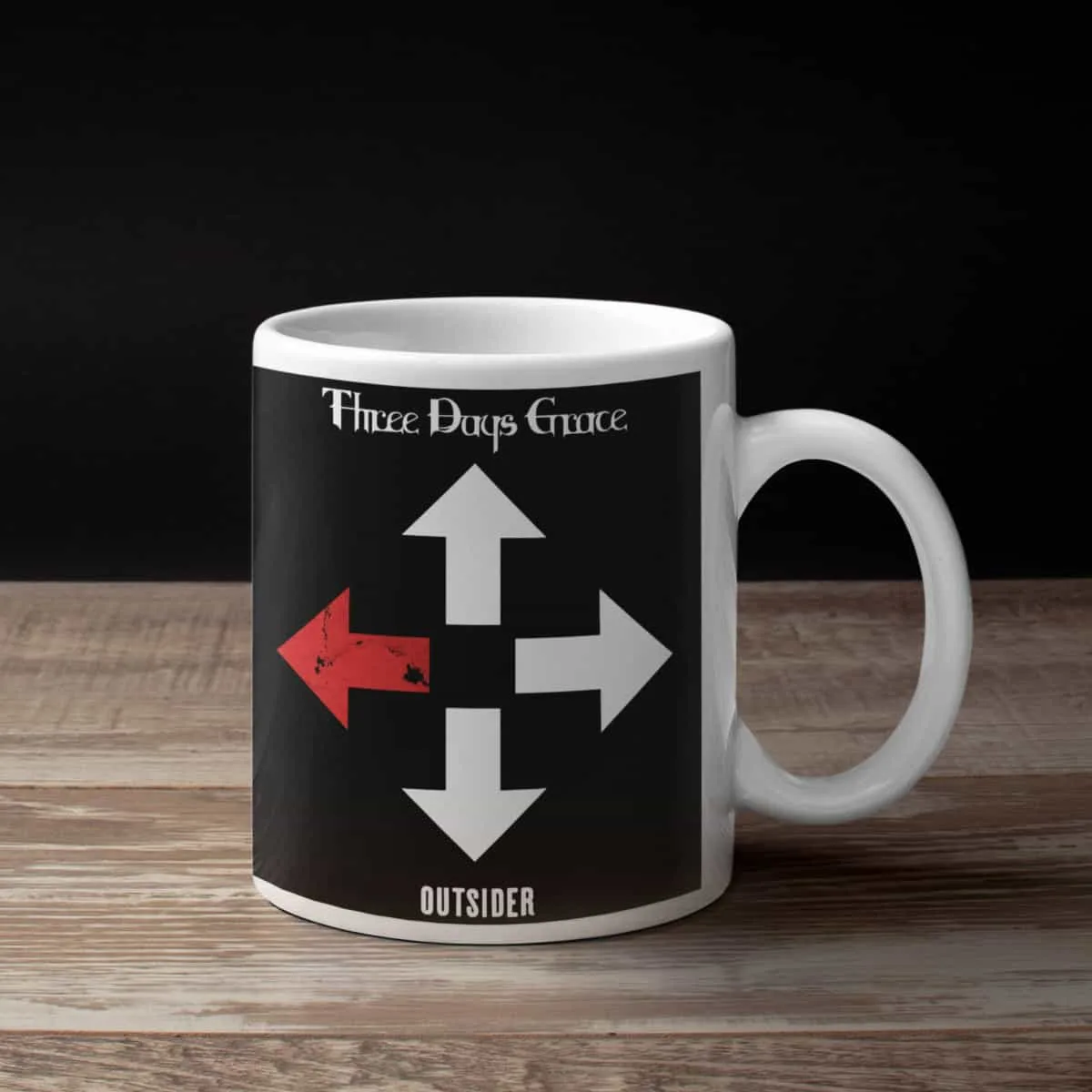 Three Days Grace Coffee Mug, Three Days Grace Outsider Coffee Mug