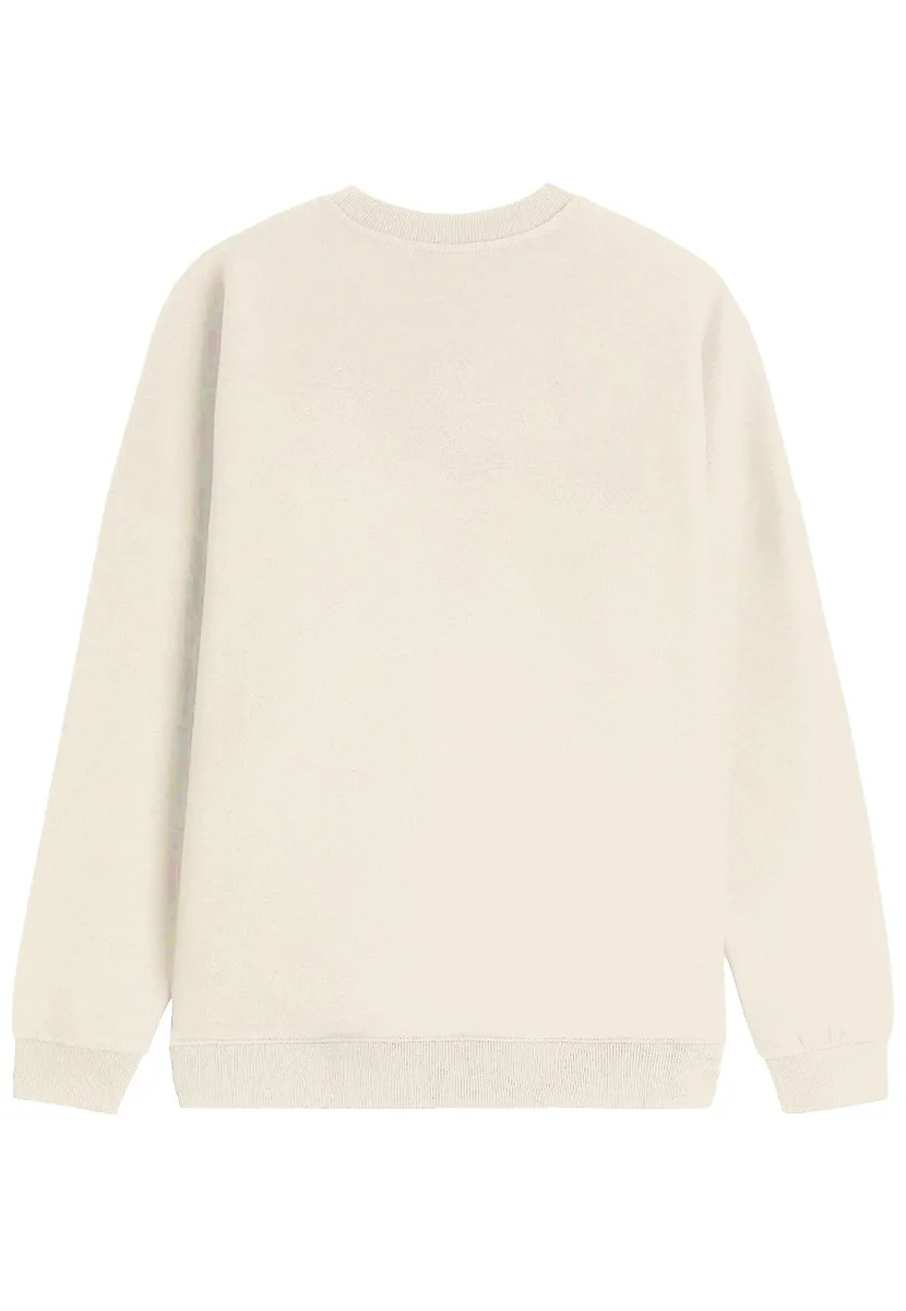 Thrown Embroidered Extended Pain Sand Hoodie