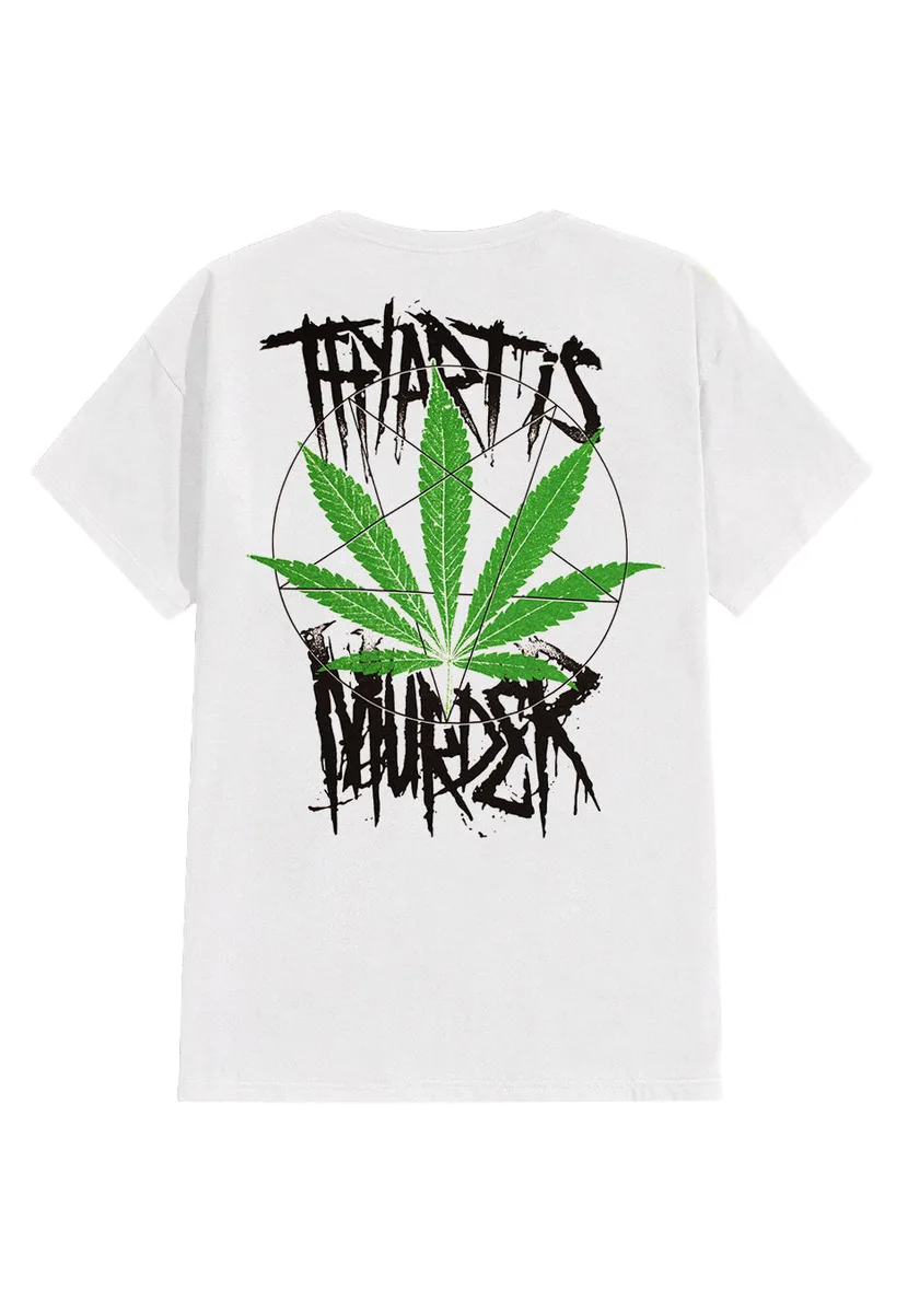 Thy Art Is Murder Leaf White T-Shirt