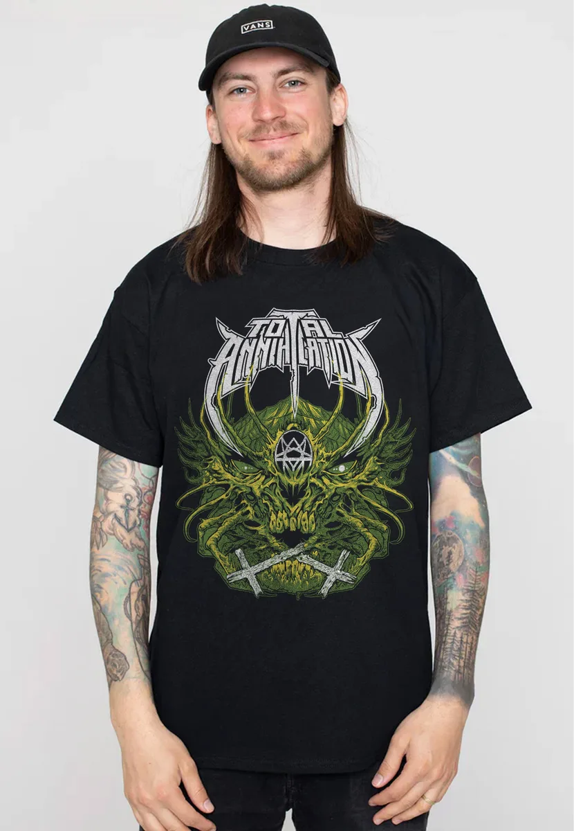 Total Annihilation Green Skull T-Shirt