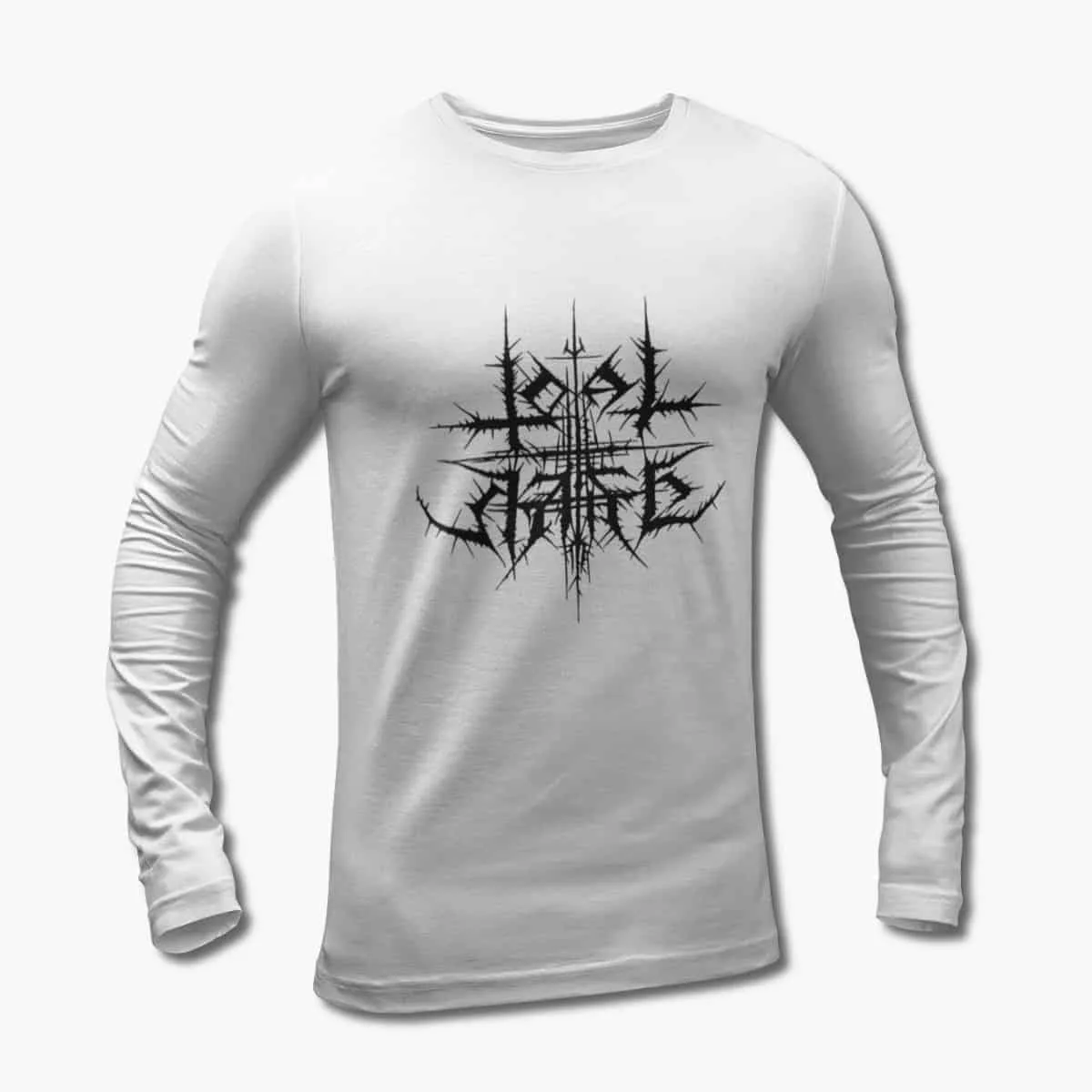 Total Hate Long Sleeve T-Shirt, Total Hate Logo White Longsleeve T-Shirt, Black Metal Merchandise