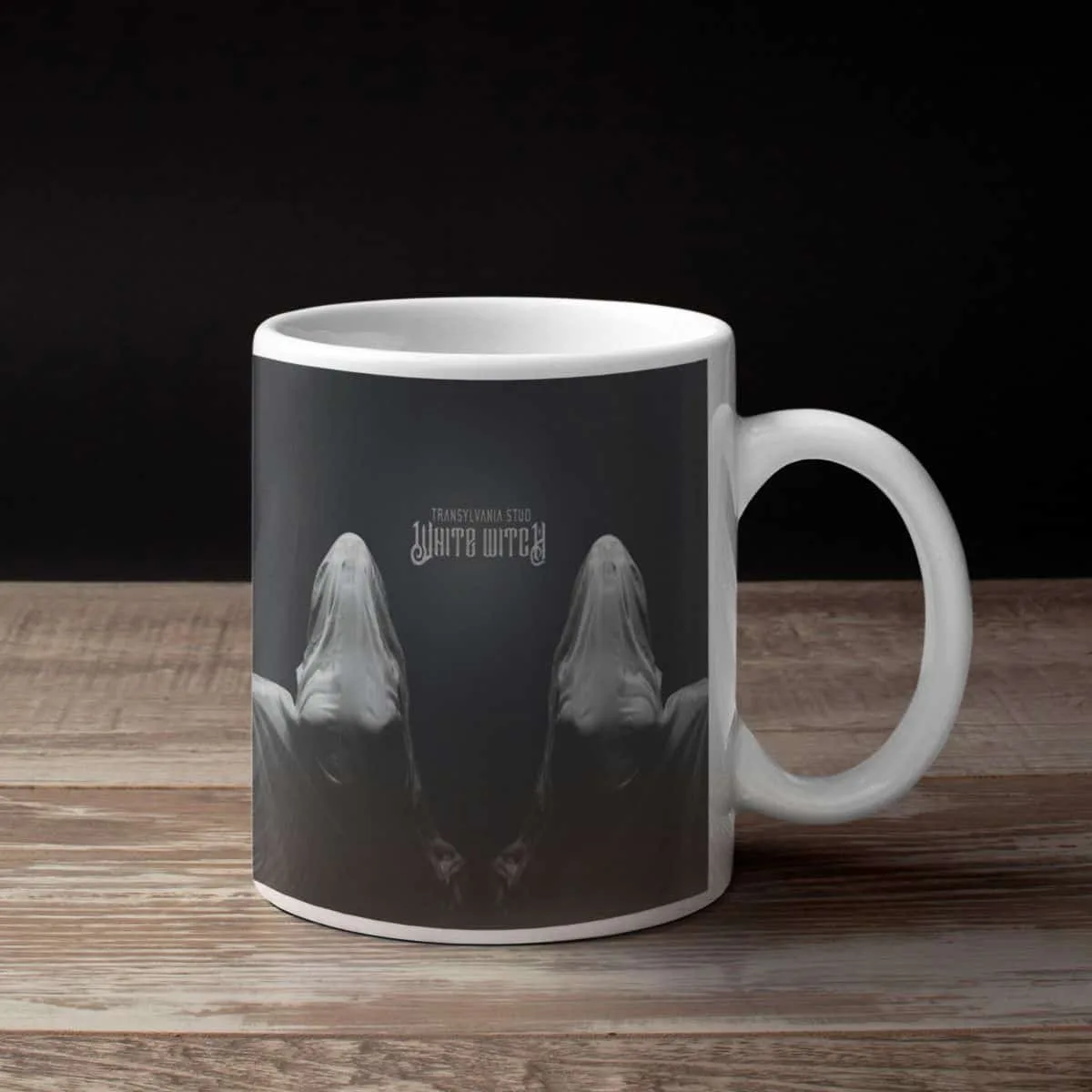 Transylvania Stud Band Coffee Mug, Transylvania Stud White Witch Mug