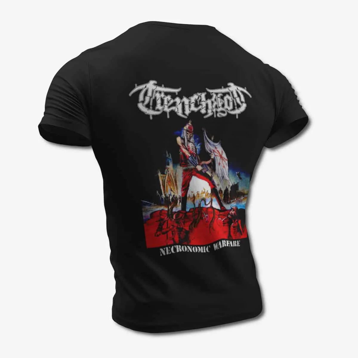 TrenchRot T-Shirt, TrenchRot Necronomic Warfare Black T-Shirt, Death Metal Merchandise