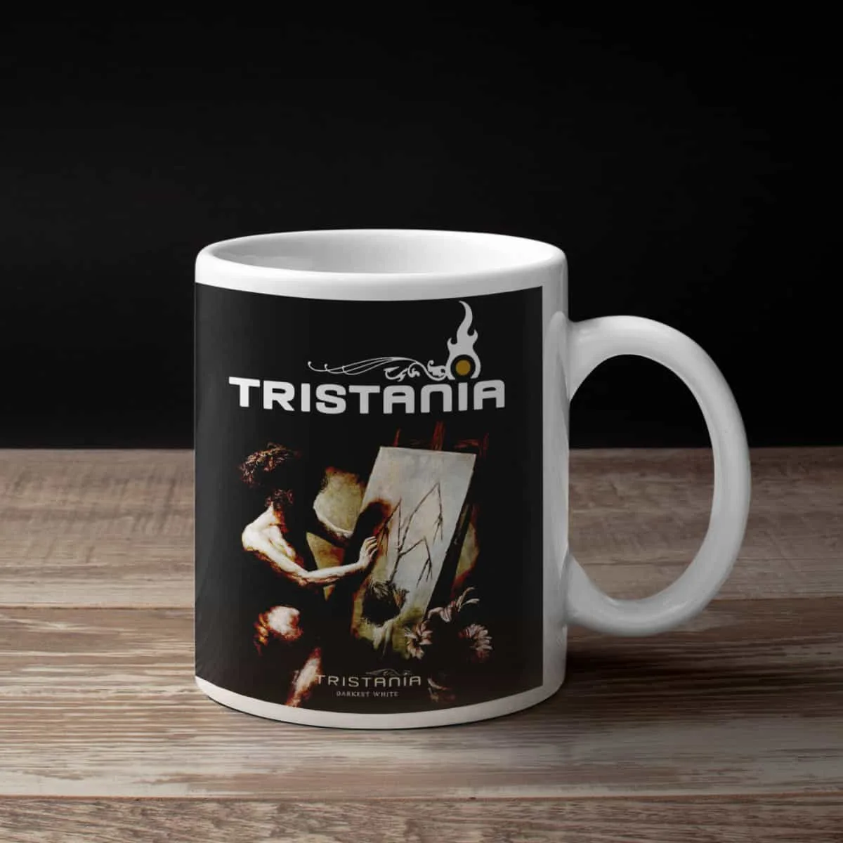 Tristania Coffee Mug, Tristania Darkest White Coffee Mug