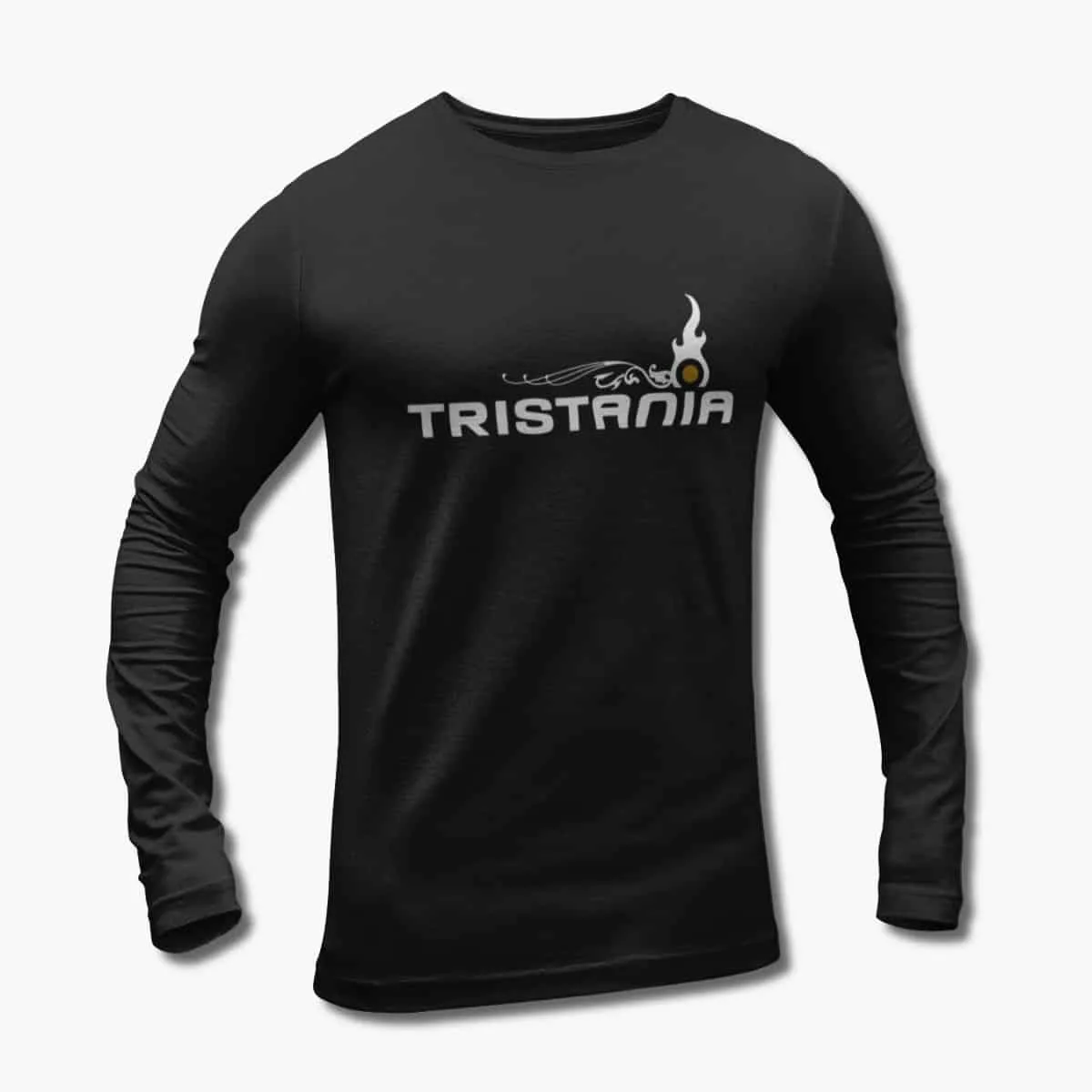 Tristania Long Sleeve T-Shirt, Tristania Logo Black Longsleeve T-Shirt, Symphonic Metal Merchandise
