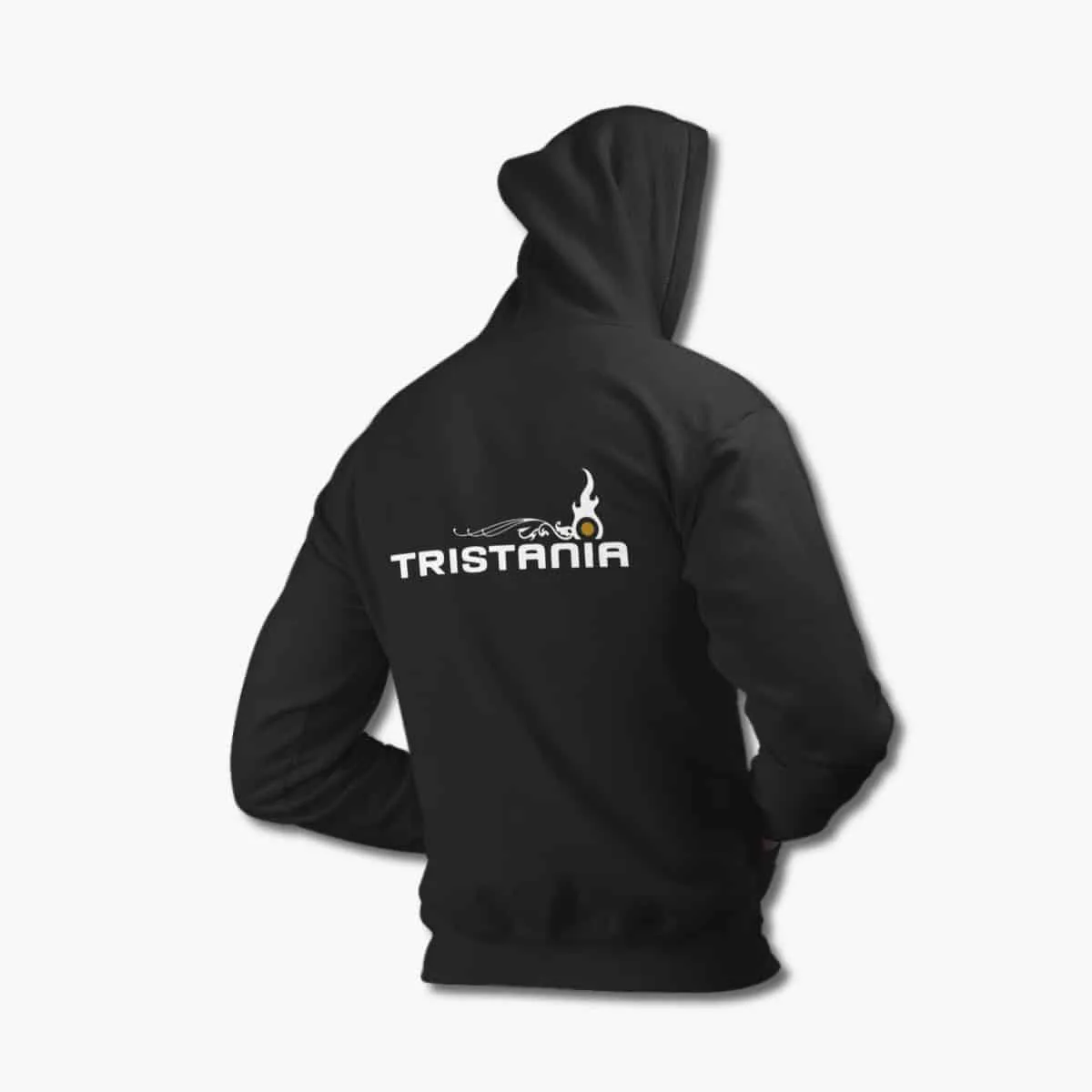 Tristania Zip Up Hoodie, Tristania Logo Black Zipper Hoodie, Symphonic Metal Merchandise