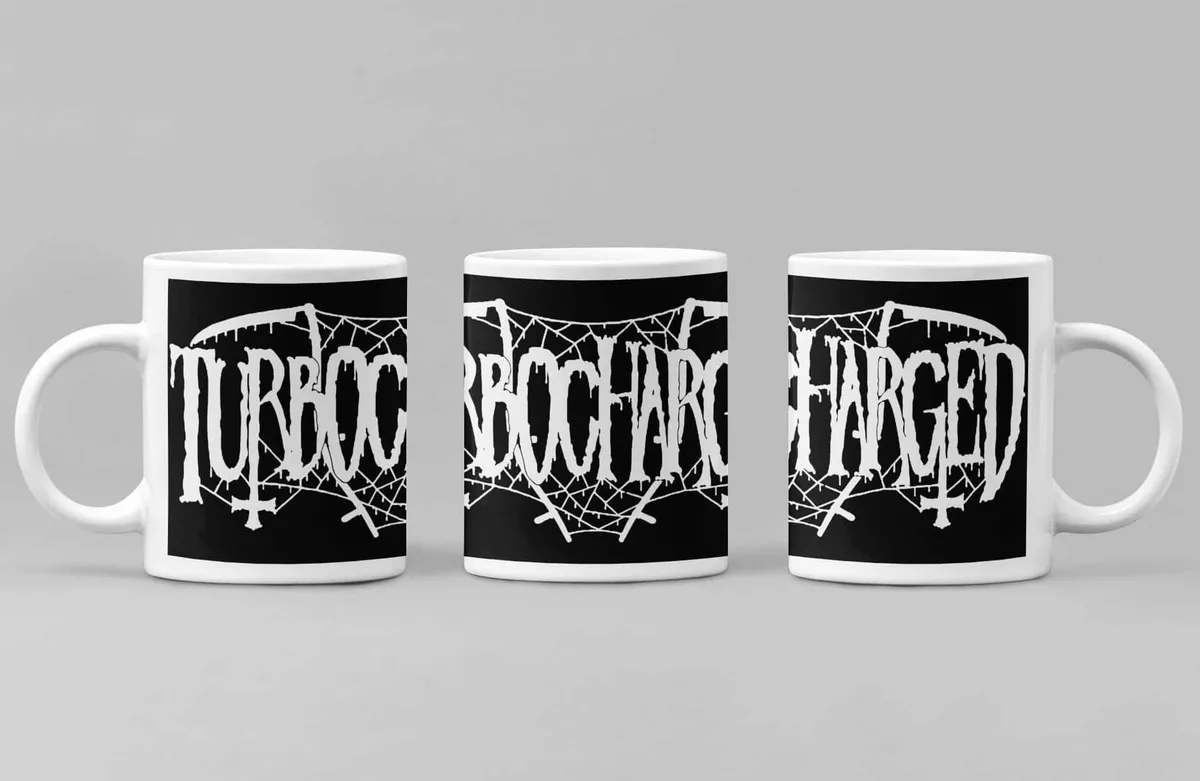 Turbocharged Coffee Mug, Turbocharged Logo Coffee Mug