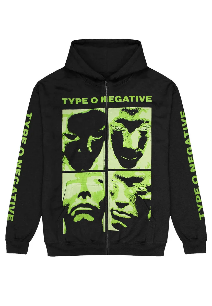 Type O Negative Faces - Zipper Hoodie
