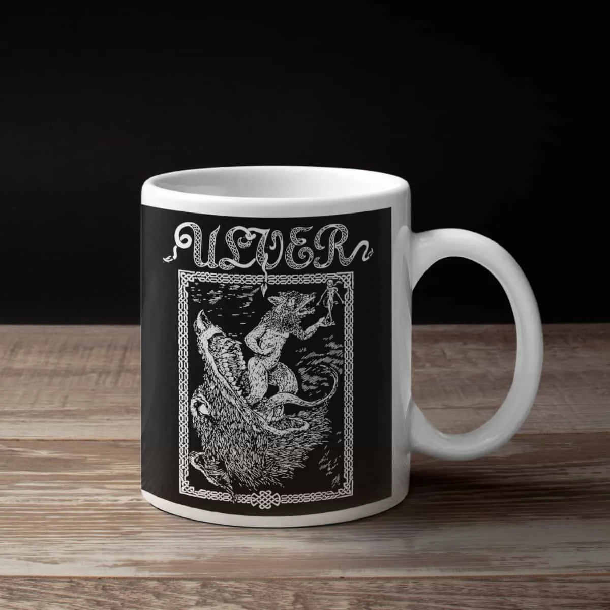 Ulver Coffee Mug, Ulver Wolves Coffee Mug