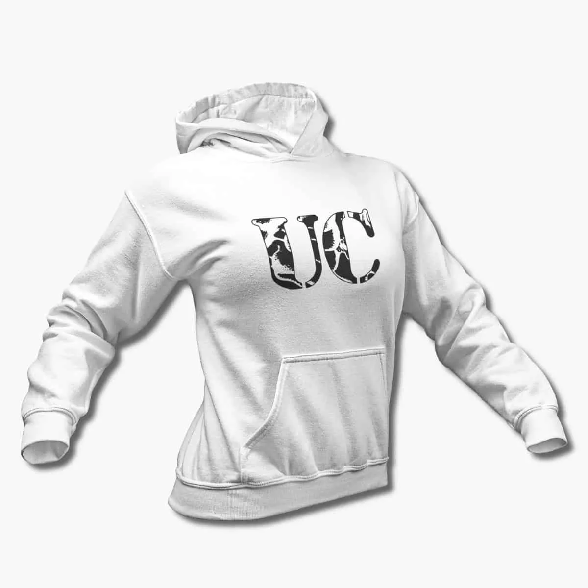 Uncle Chuck Hoodie, Uncle Chuck Logo White Hooded Pullover, Thrash Metal Merchandise
