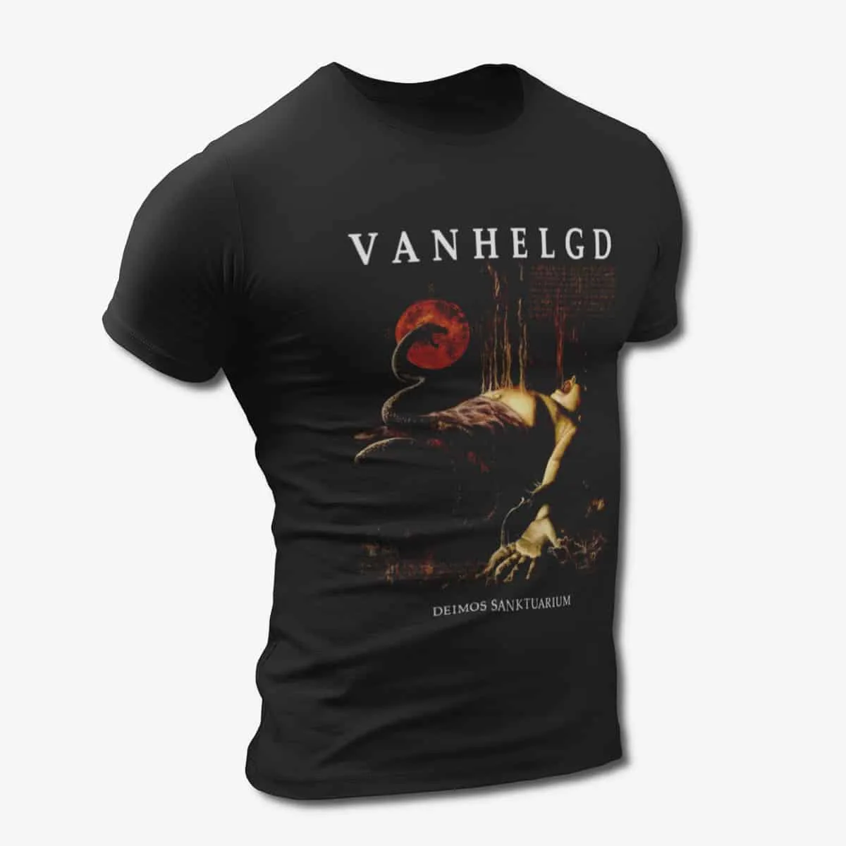 Vanhelgd T-Shirt, Vanhelgd Deimos Sanktuarium Black T-Shirt, Death Metal Merchandise