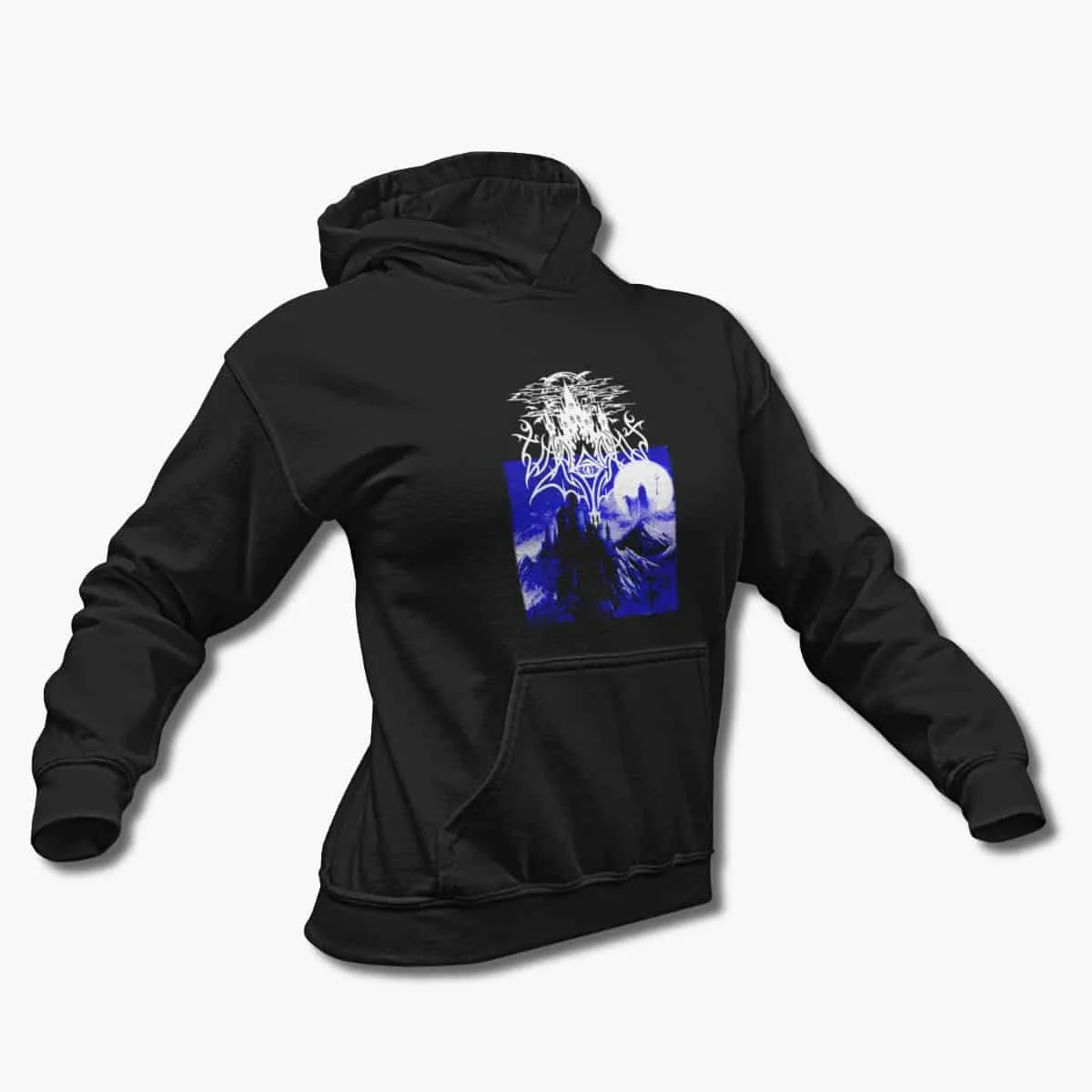 Vargrav Hoodie, Vargrav Reign in Supreme Darkness Black Hooded Pullover, Black Metal Merchandise