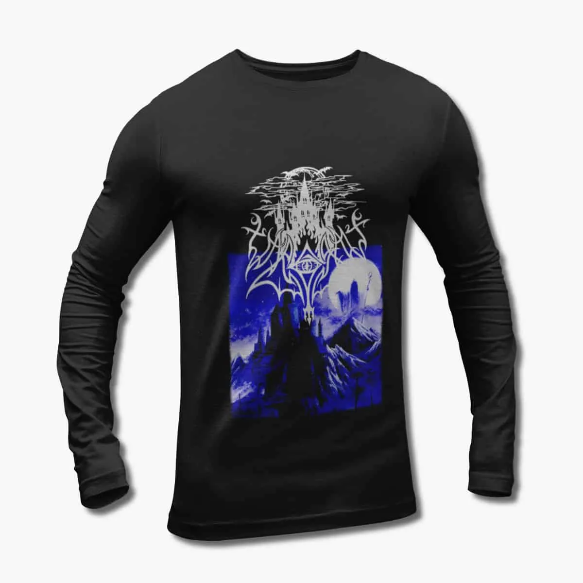 Vargrav Long Sleeve T-Shirt, Vargrav Reign in Supreme Darkness Black Longsleeve T-Shirt, Black Metal Merchandise