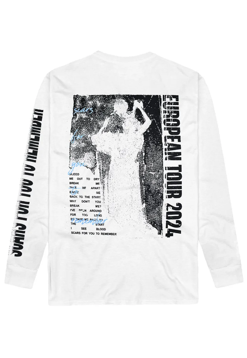Varials Scars Tour 2024 White Long Sleeve