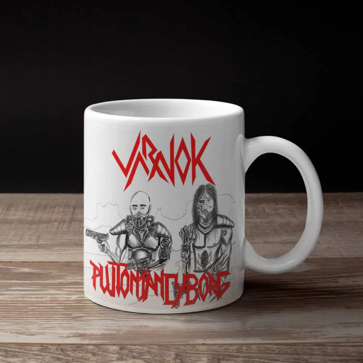 Varnok Band Coffee Mug, Varnok Plutonian Cyborg Mug