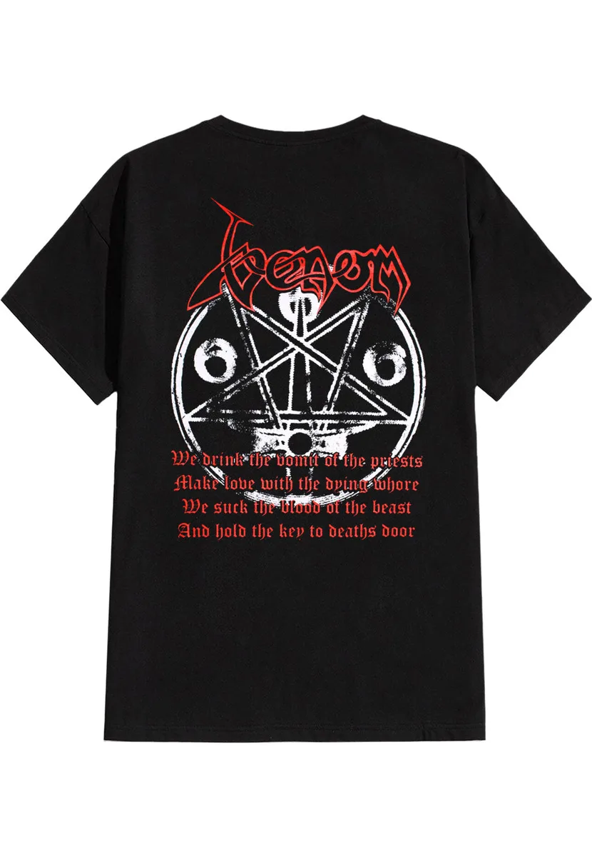 Venom Black Metal Red T-Shirt