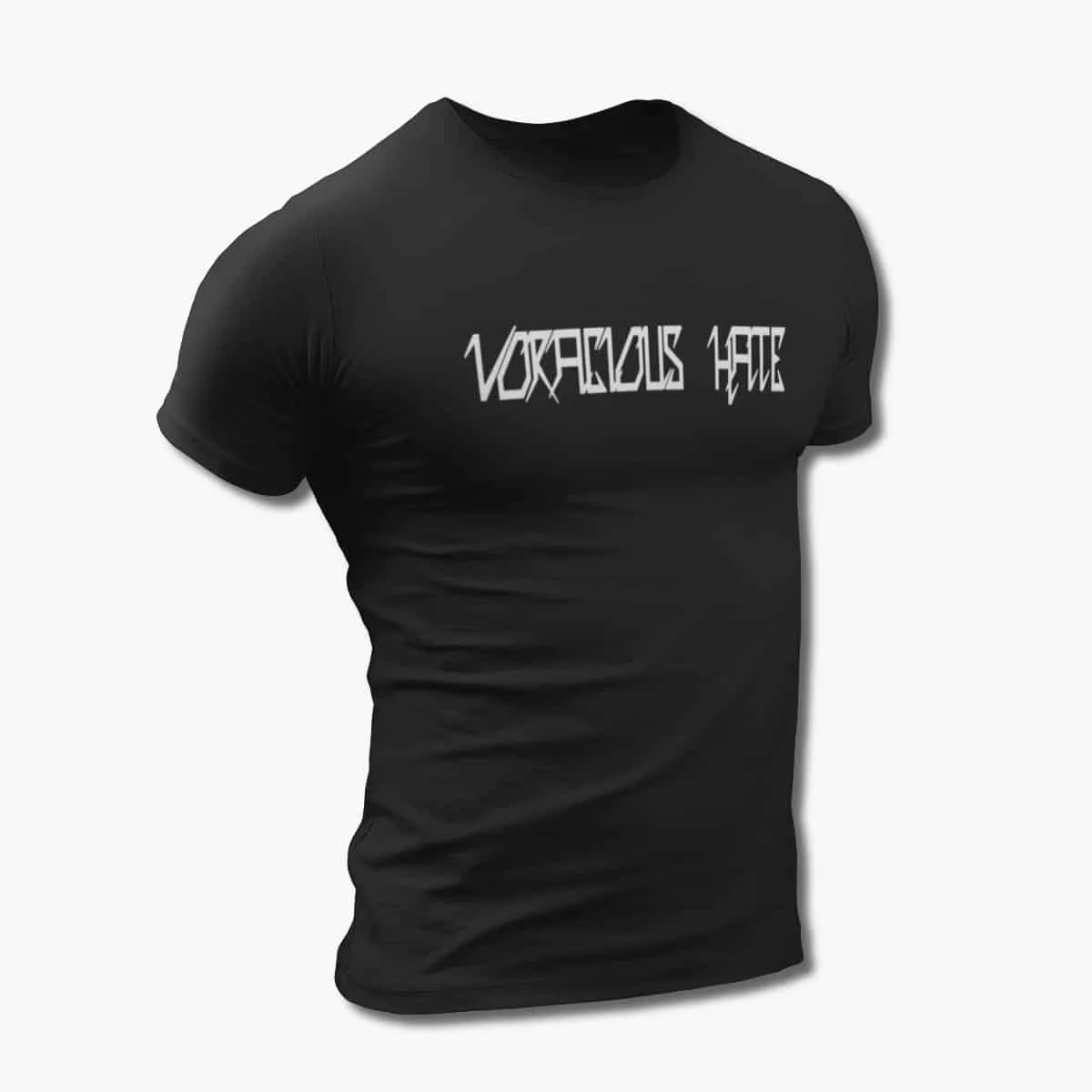 Voracious Hate T-Shirt, Voracious Hate Logo Black T-Shirt, Death Metal Merchandise