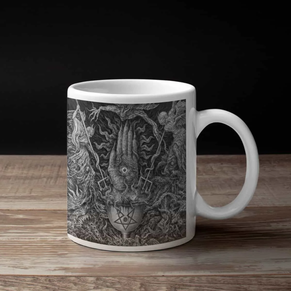 Vulturine Coffee Mug, Vulturine Tentáculos Da Aberração v1 Coffee Mug