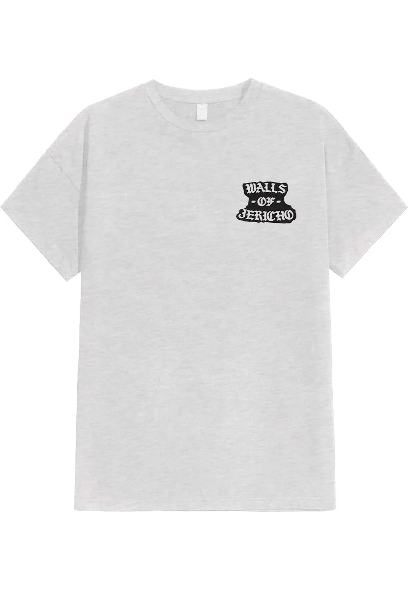 Walls Of Jericho Front Flip Sportsgrey T-Shirt