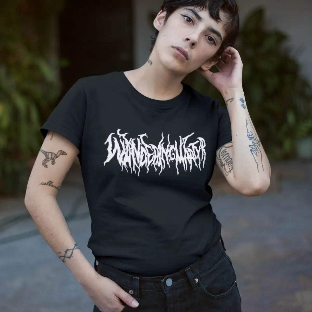 Wandering Martyr T-Shirt, Wandering Martyr Logo Black T-Shirt