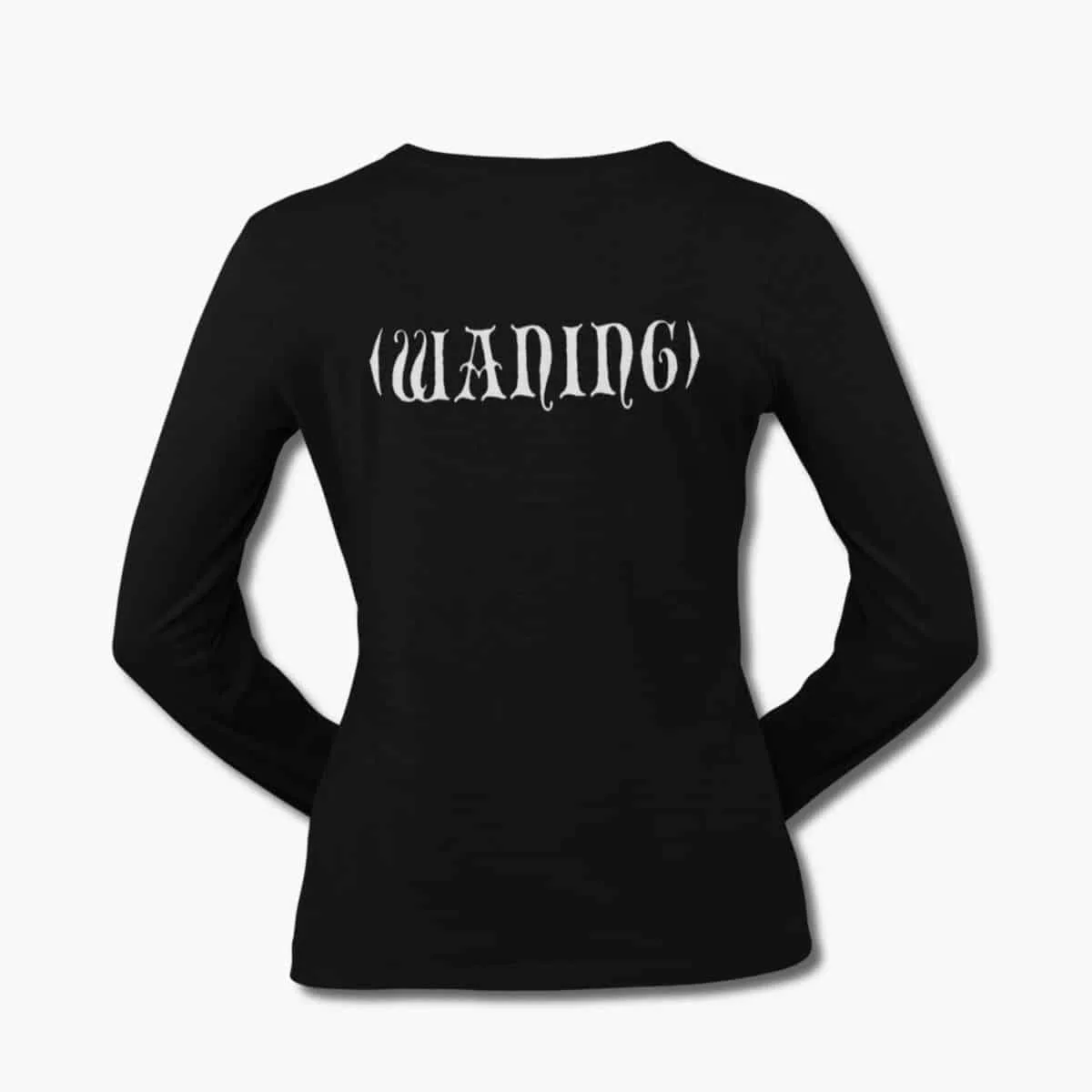 Waning Band Long Sleeve T-Shirt, (waning) Band Logo Black Longsleeve T-Shirt, Doom Metal Merchandise