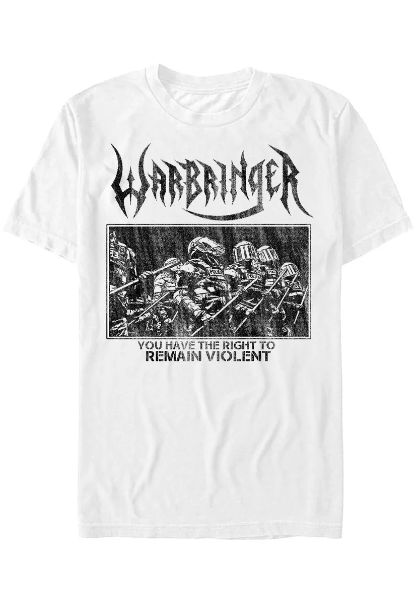 Warbringer Remain Violent White T-Shirt