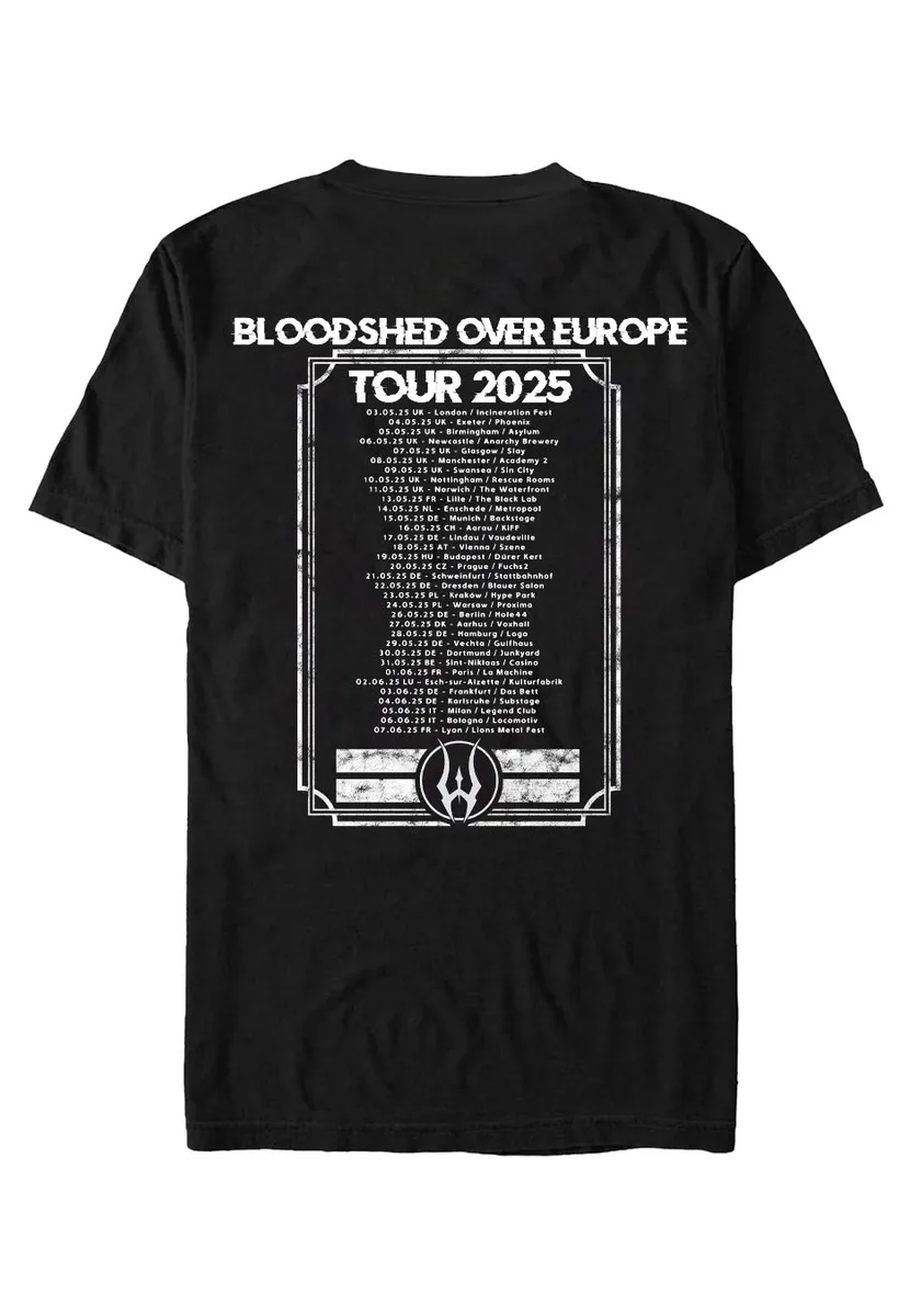 Warbringer Vortex Of Violence Tour 2025 T-Shirt