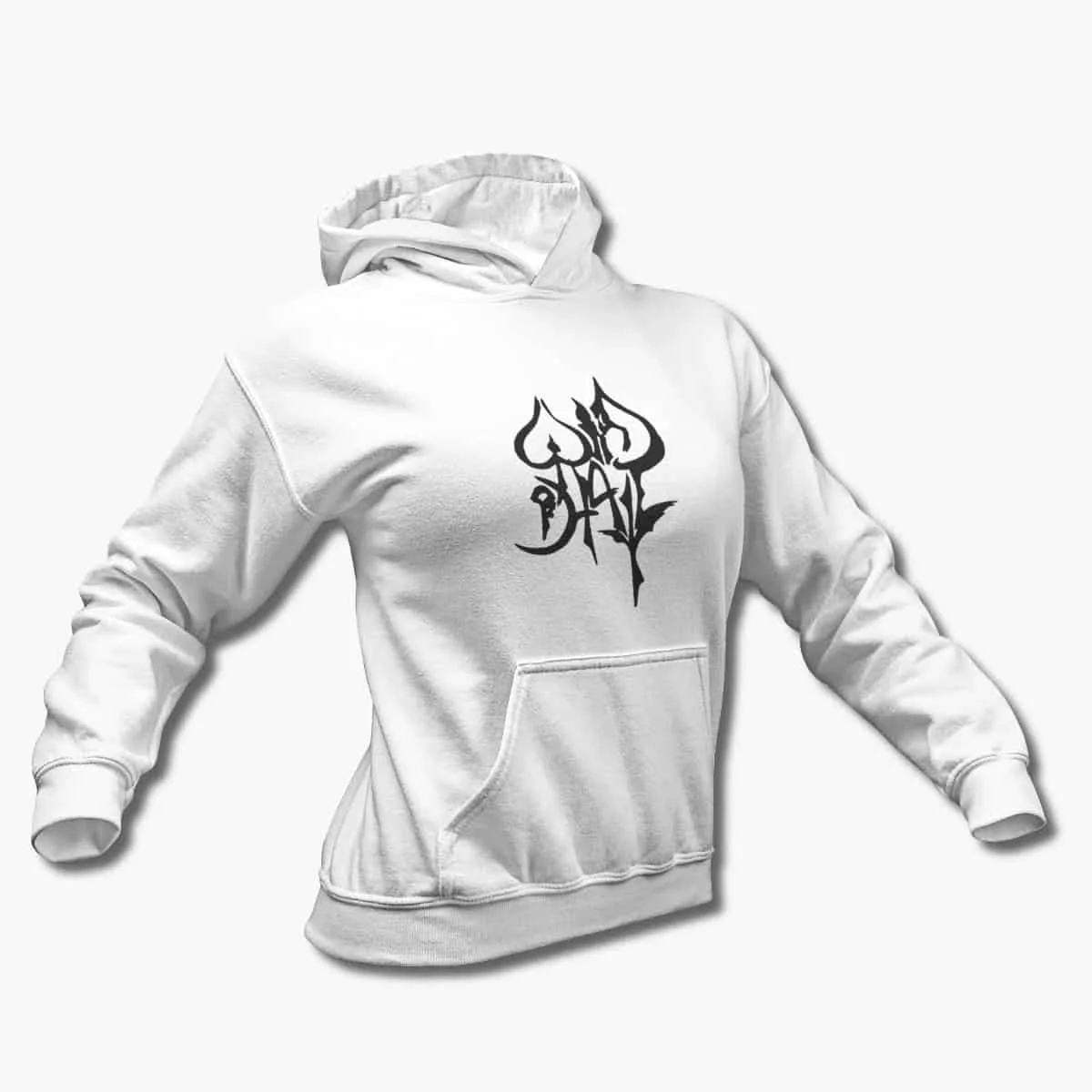 Wind of Hate Hoodie, Wind of Hate Logo White Hooded Pullover, Progressive Heavy Metal Merchandise