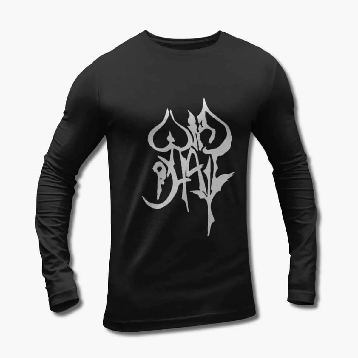 Wind of Hate Long Sleeve T-Shirt, Wind of Hate Logo Black Longsleeve T-Shirt, Progressive Heavy Metal Merchandise