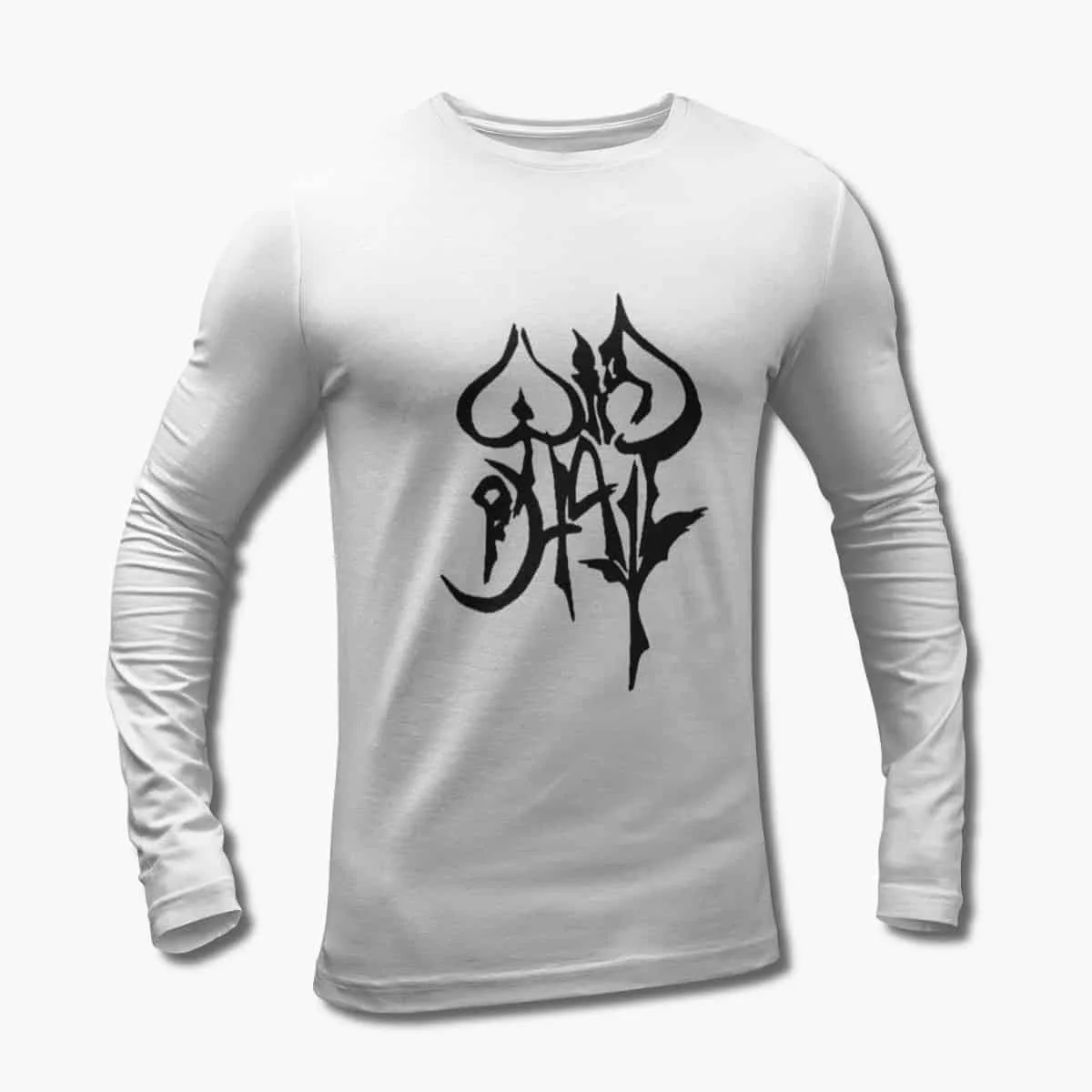 Wind of Hate Long Sleeve T-Shirt, Wind of Hate Logo White Longsleeve T-Shirt, Progressive Heavy Metal Merchandise