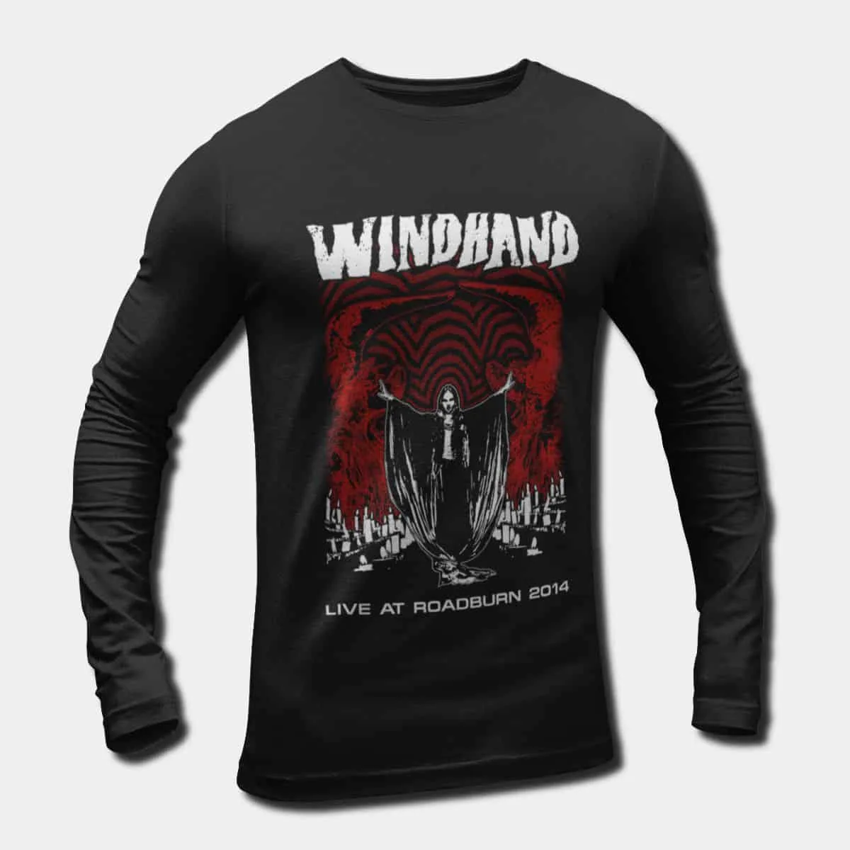 Windhand Band Long Sleeve T-Shirt, Windhand Live At Roadburn 2014 Longsleeve Tee, Doom Metal Merch