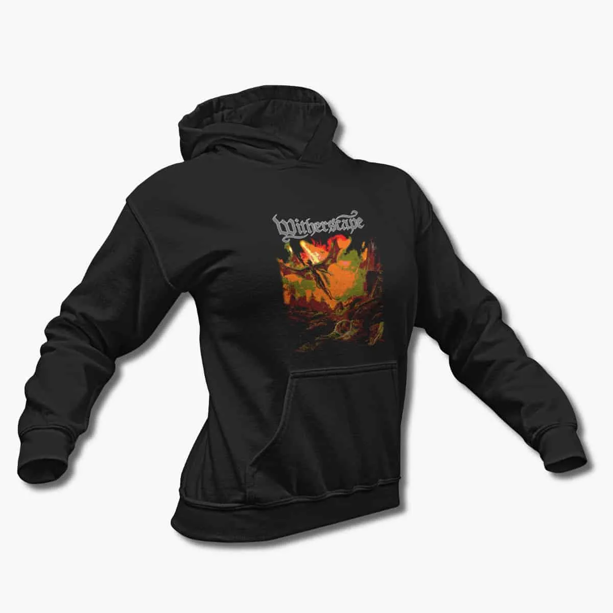 Witherscape Hoodie, Witherscape The Northern Sanctuary Black Hooded Pullover, Melodic Death Metal Merchandise