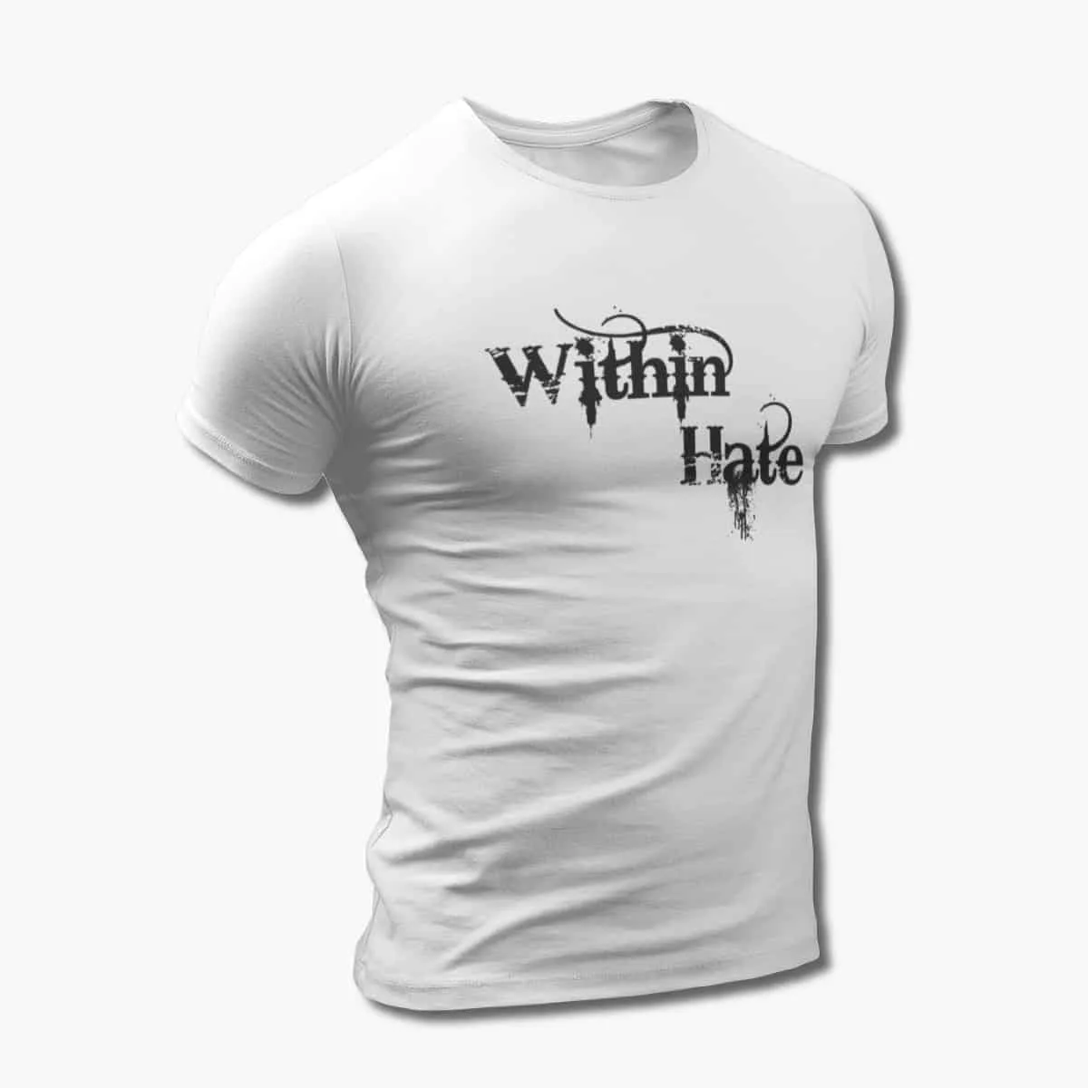 Within Hate T-Shirt, Within Hate Logo White T-Shirt, Heavy Metal Merchandise