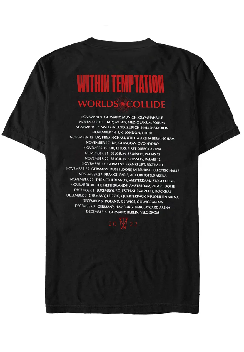 Within Temptation Worlds Collide T-Shirt