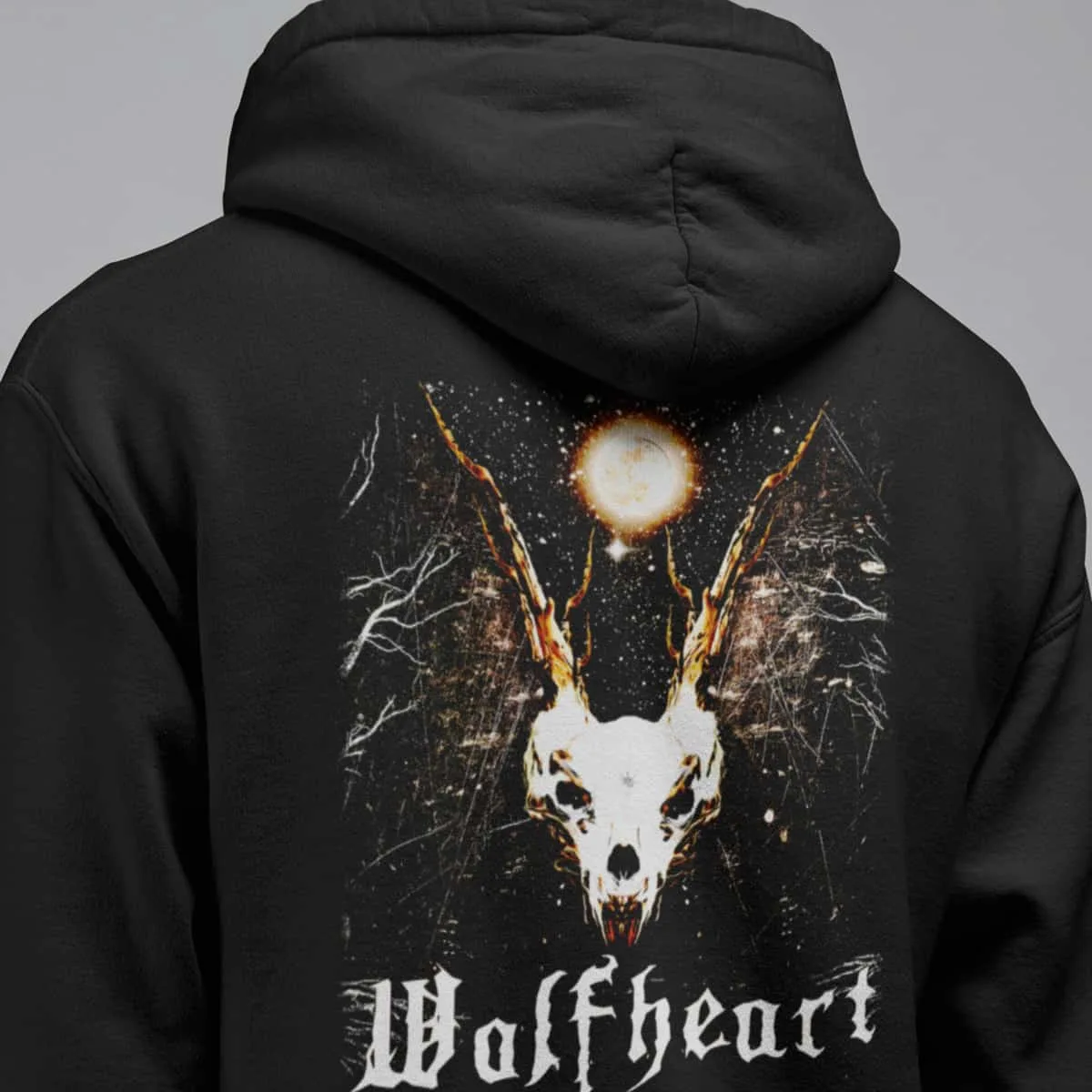 Wolfheart Band Hoodie, Wolfheart Constellation Of The Black Light Hooded Sweatshirt, Melodic Death Metal Merch