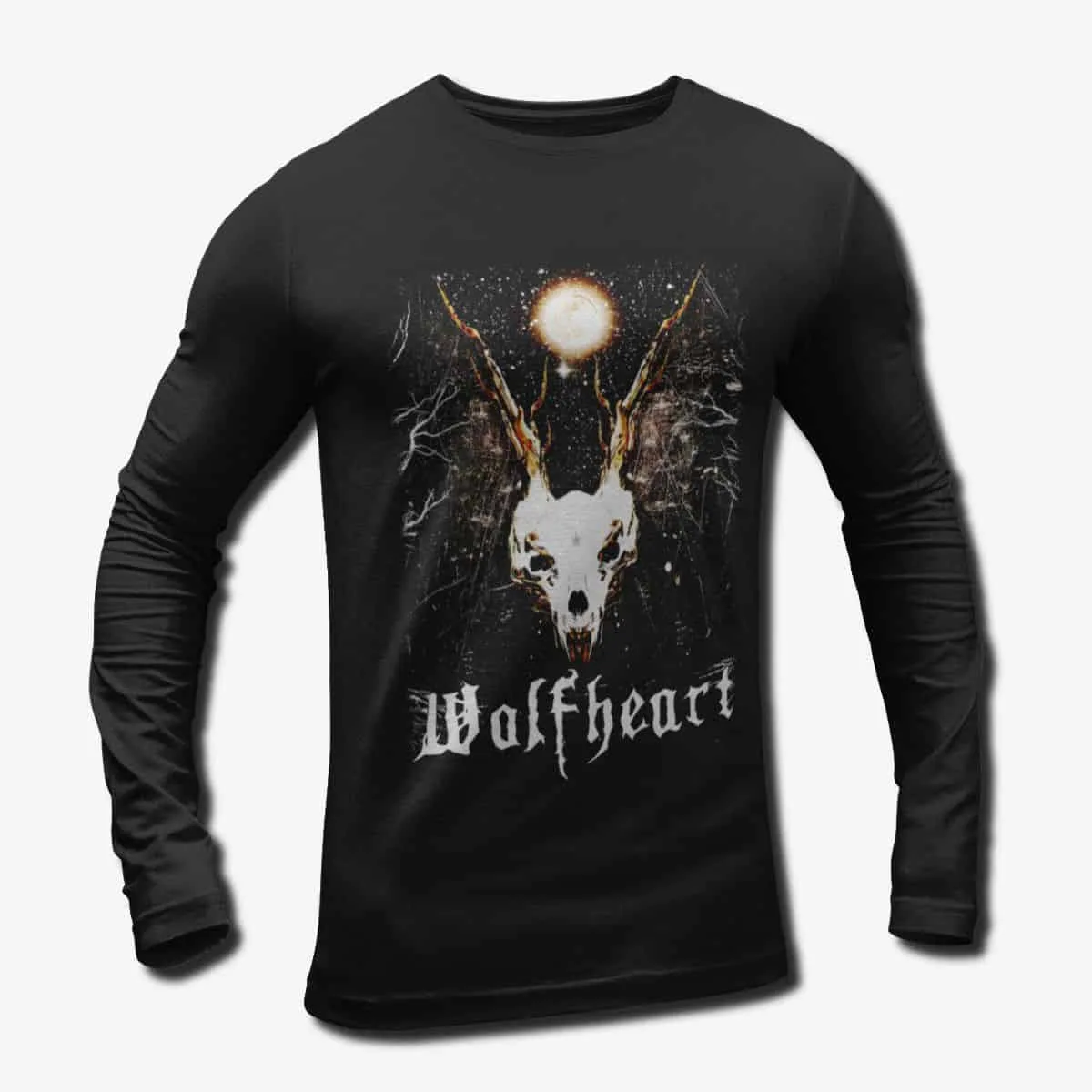 Wolfheart Band Long Sleeve T-Shirt, Wolfheart Constellation Of The Black Light Longsleeve, Melodic Death Metal Merch