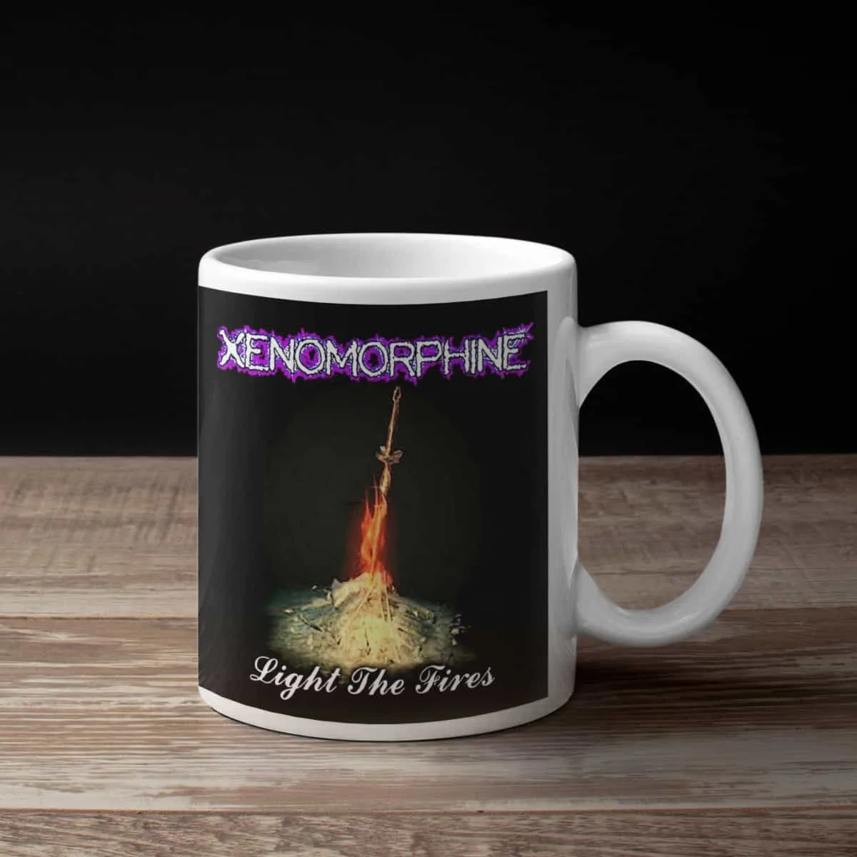 Xenomorphine Coffee Mug, Xenomorphine Light The Fires Coffee Mug